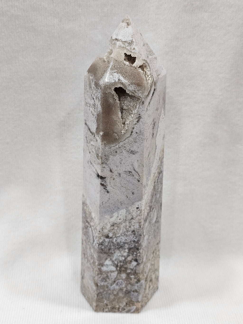 Ocean Jasper Crystal Tower - Natural Polished Stone Point