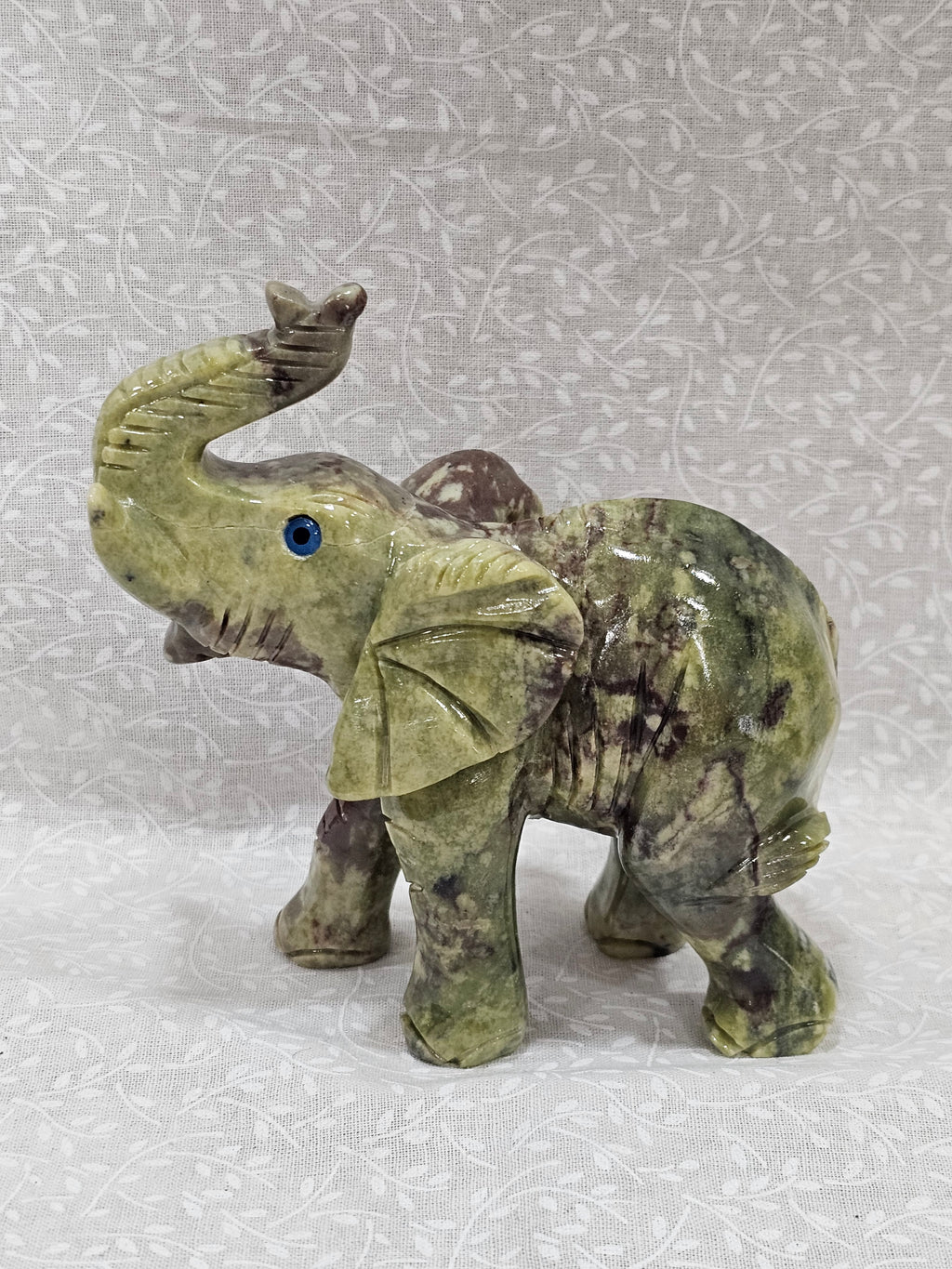 Serpentine Crystal Elephant