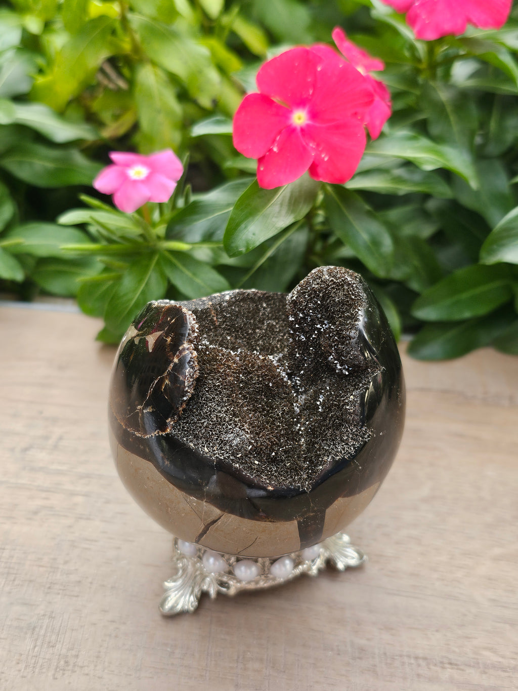 Dragon Egg Crystal Carving - 3" Hand-Carved Gemstone Figurine