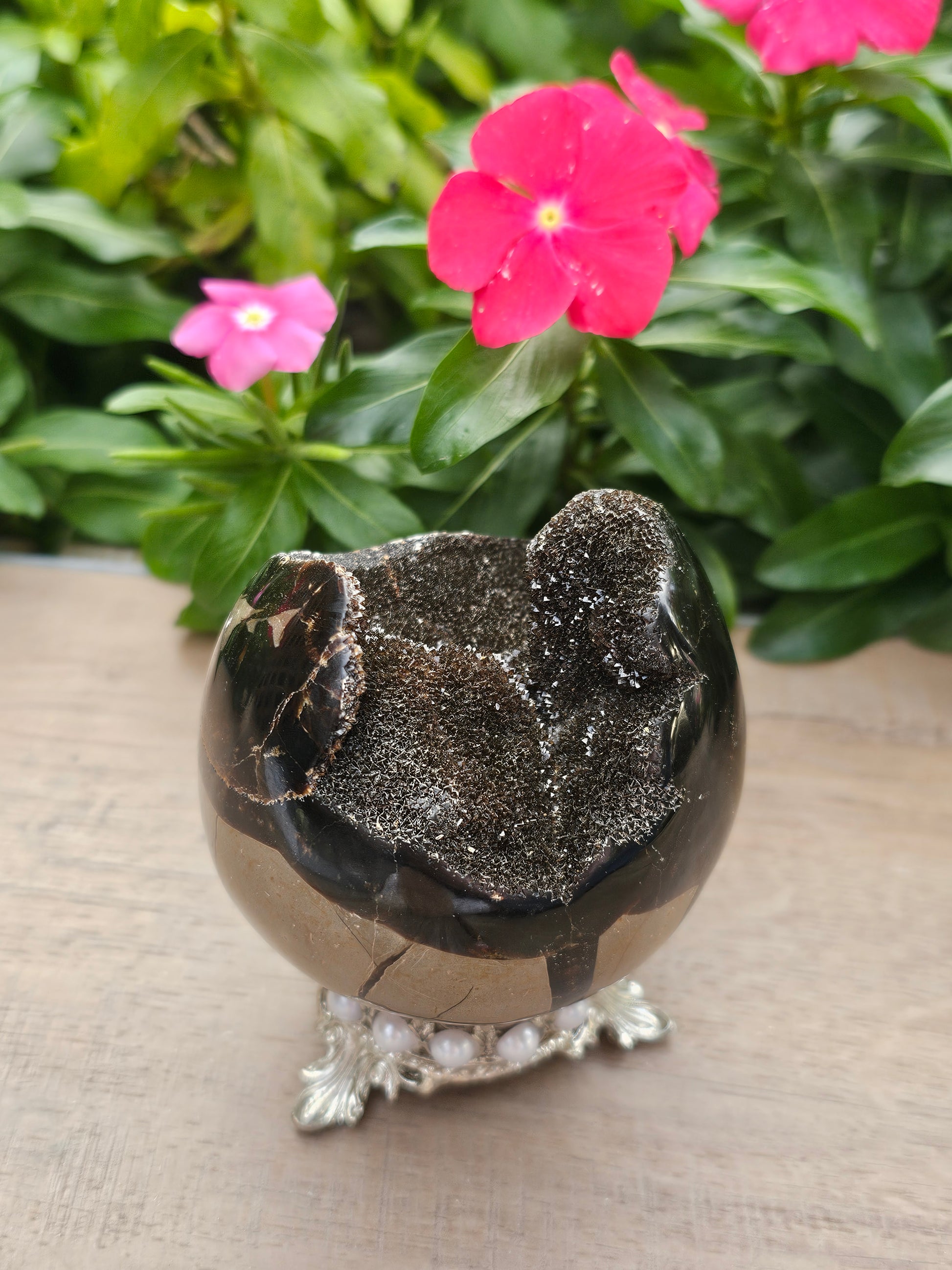 Dragon Egg Crystal Carving - 3" Hand-Carved Gemstone Figurine