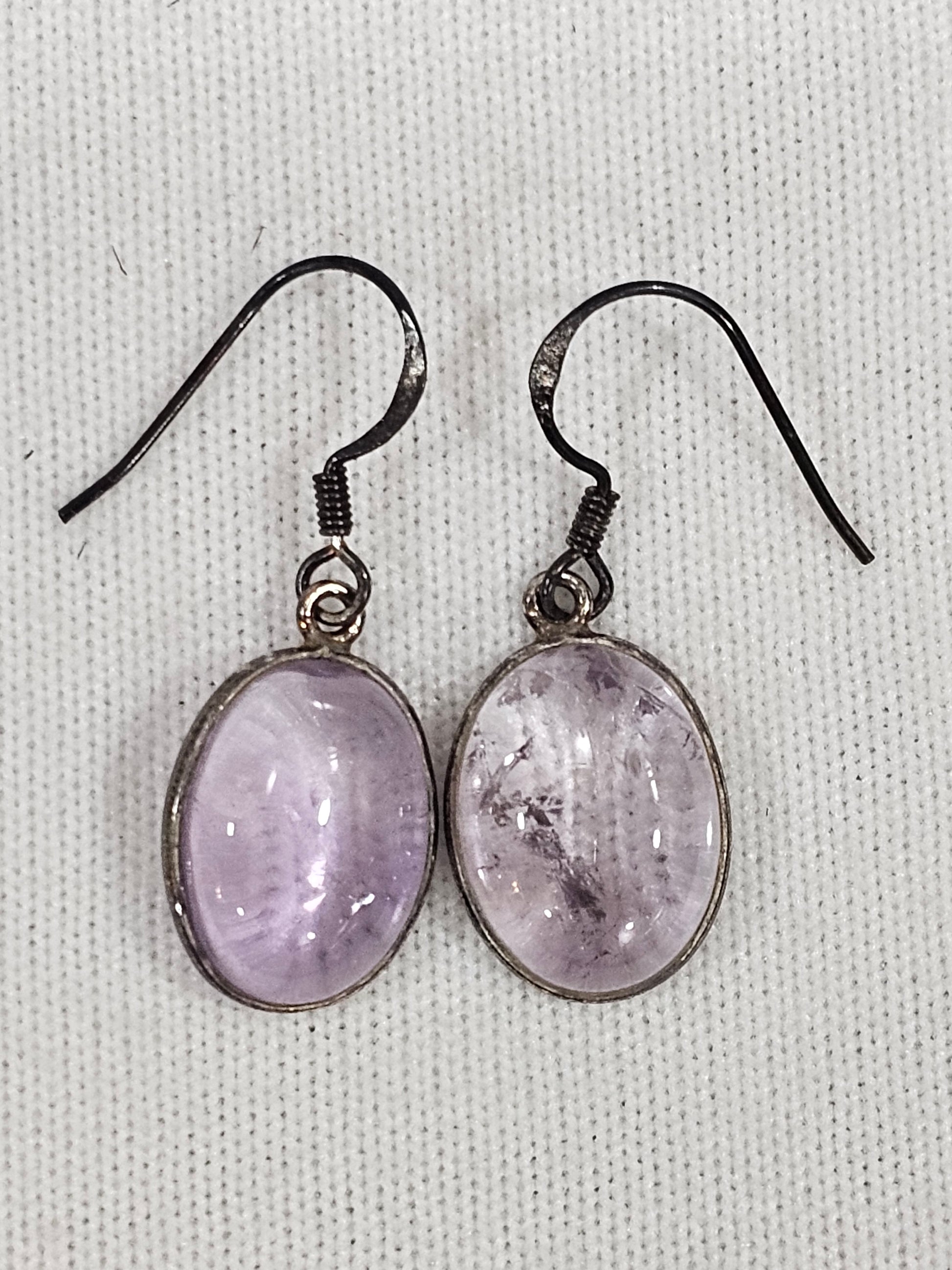 Purple Fluorite Earrings
