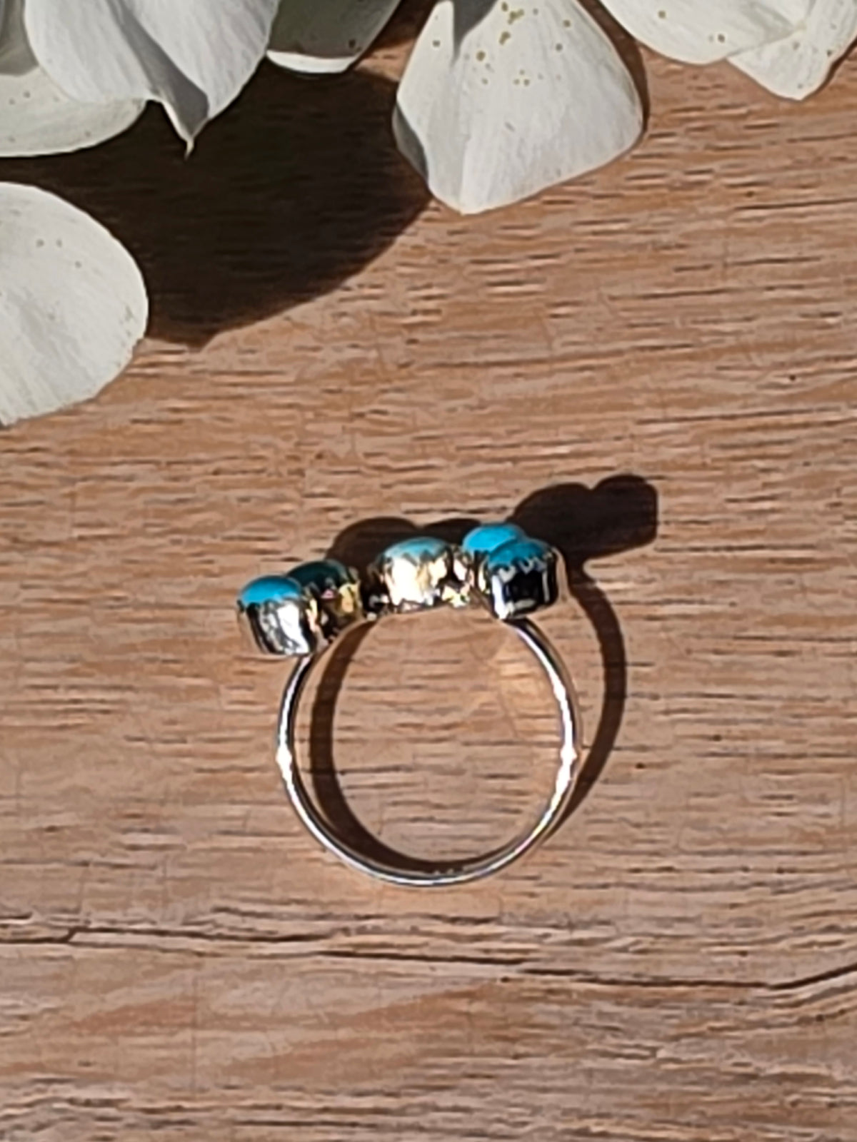 Turquoise Sterling Silver Ring, Size 9