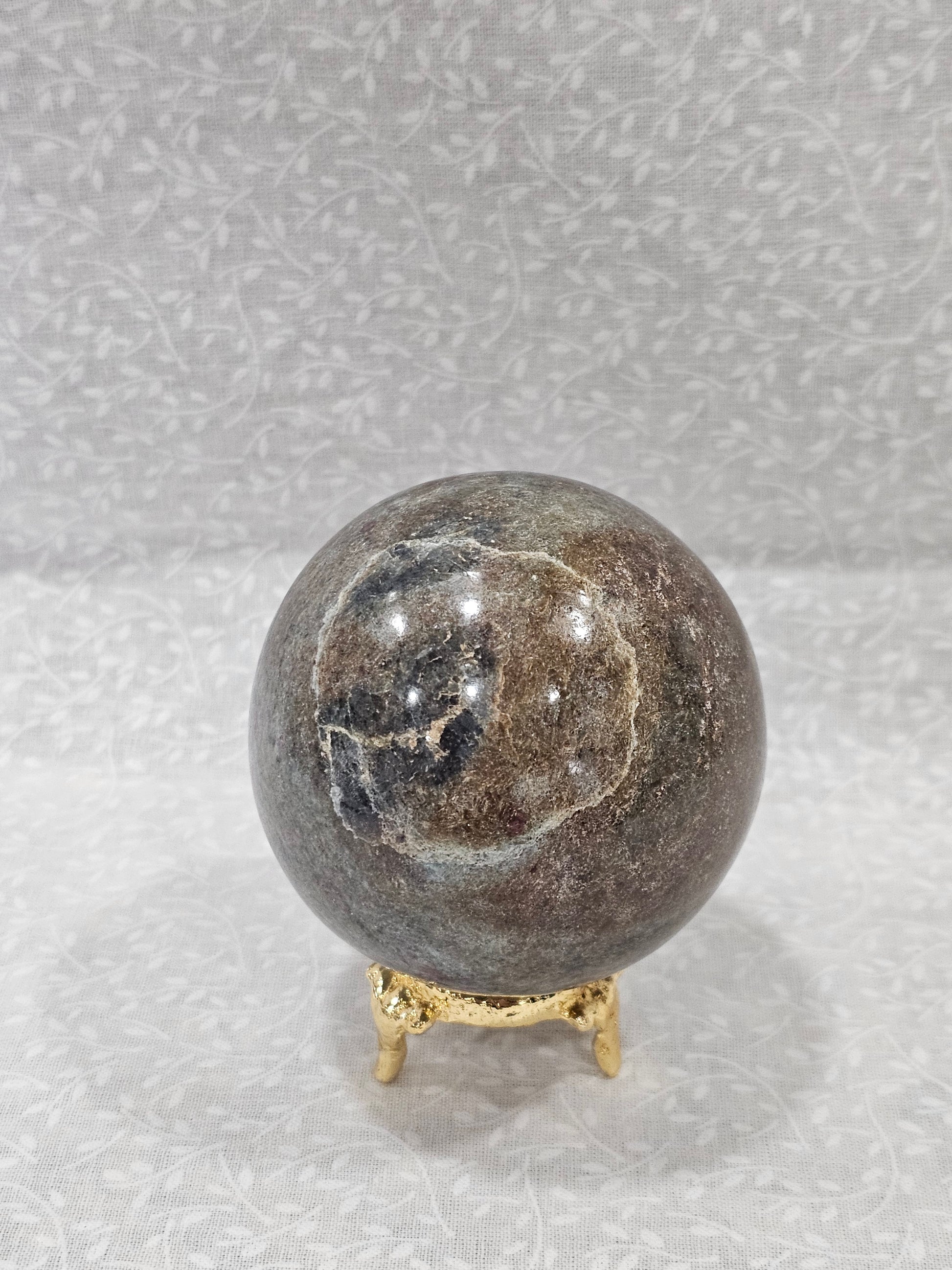 Ruby Zoisite Crystal Sphere