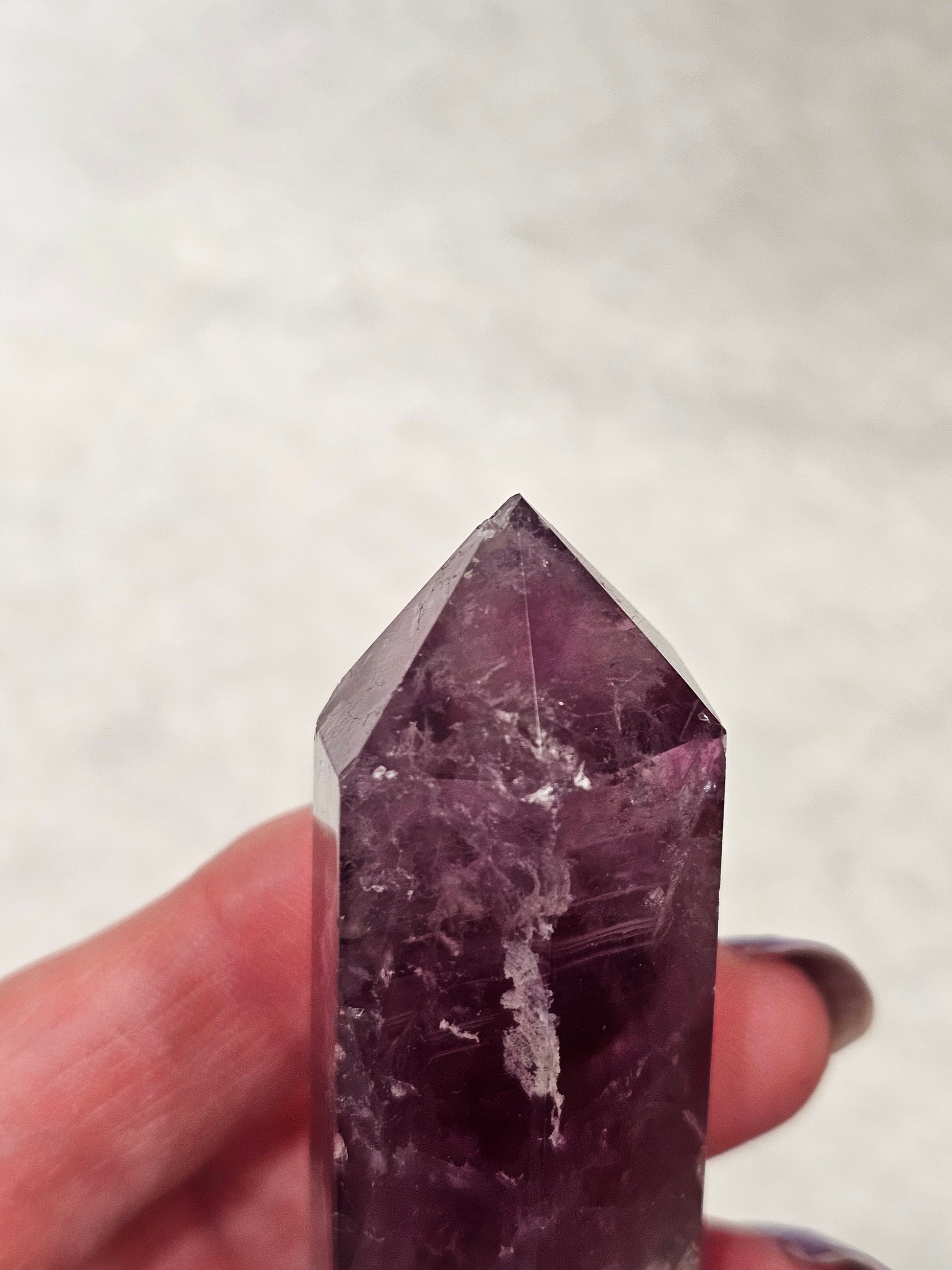 Rainbow Fluorite Crystal Tower
