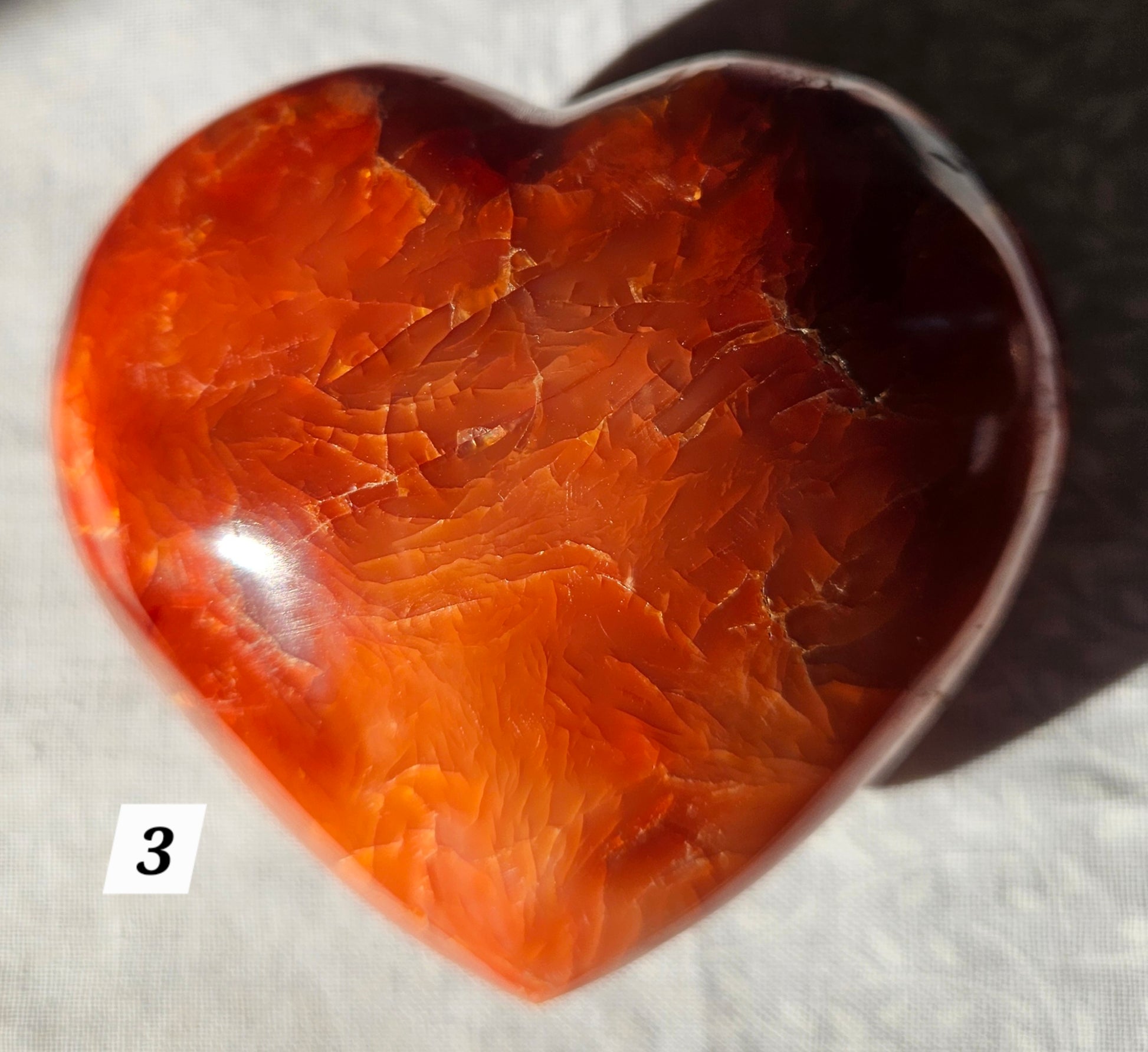 Carnelian Crystal Heart