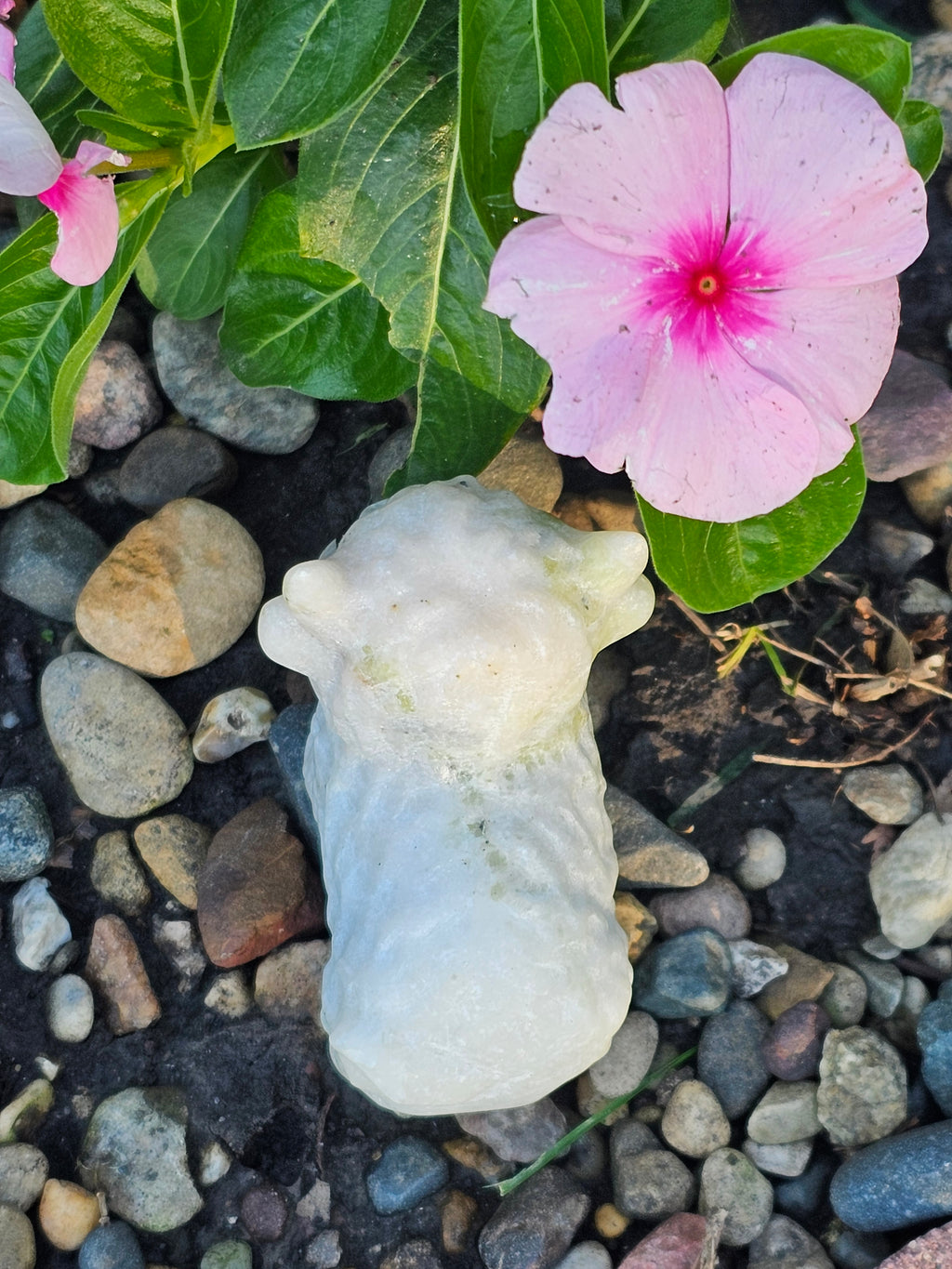 White Jade Crystal Highland Cow