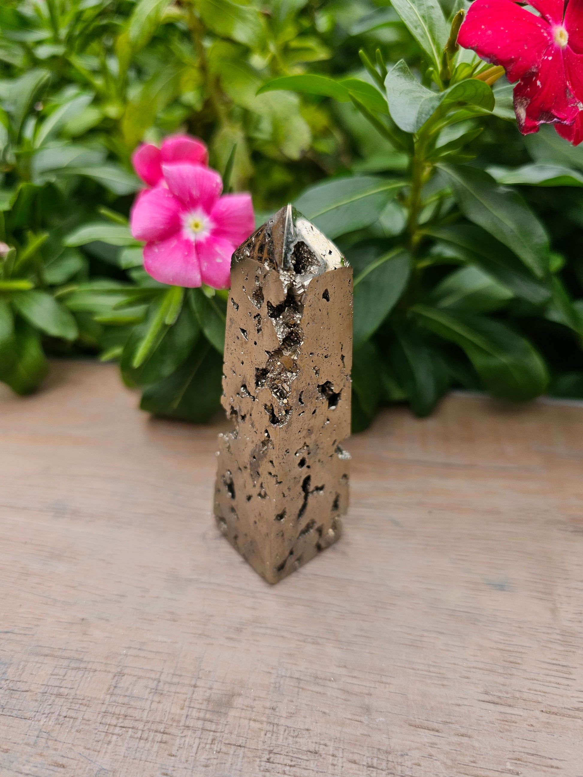 Pyrite Crystal Tower - 3.3 Inch Polished Point