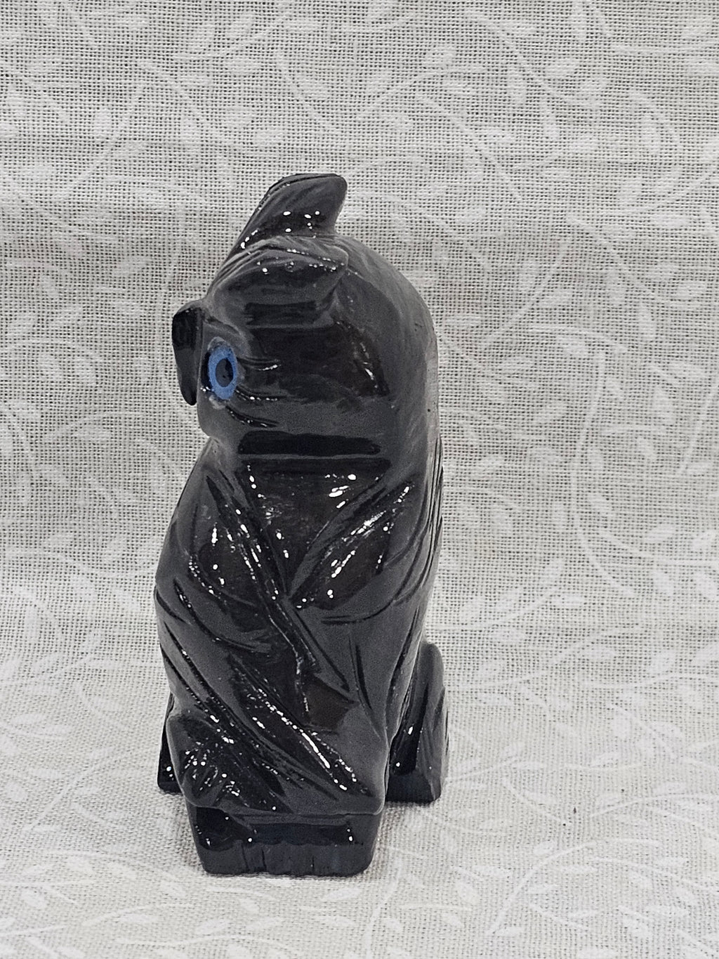 Black Obsidian Crystal Owl 2.25 Inch