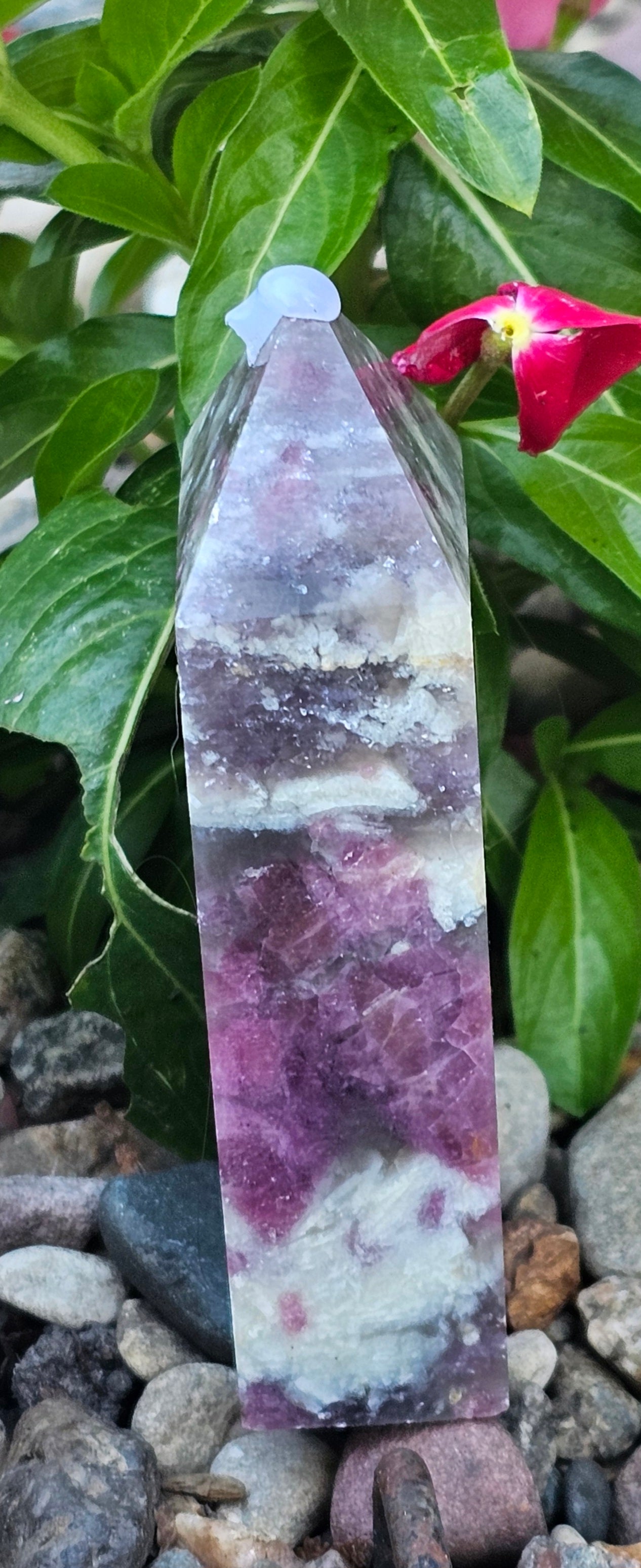 Pink Tourmaline Crystal Tower