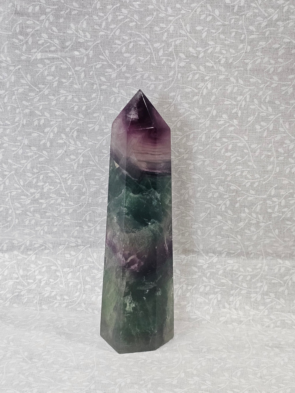 Rainbow Fluorite Crystal Tower