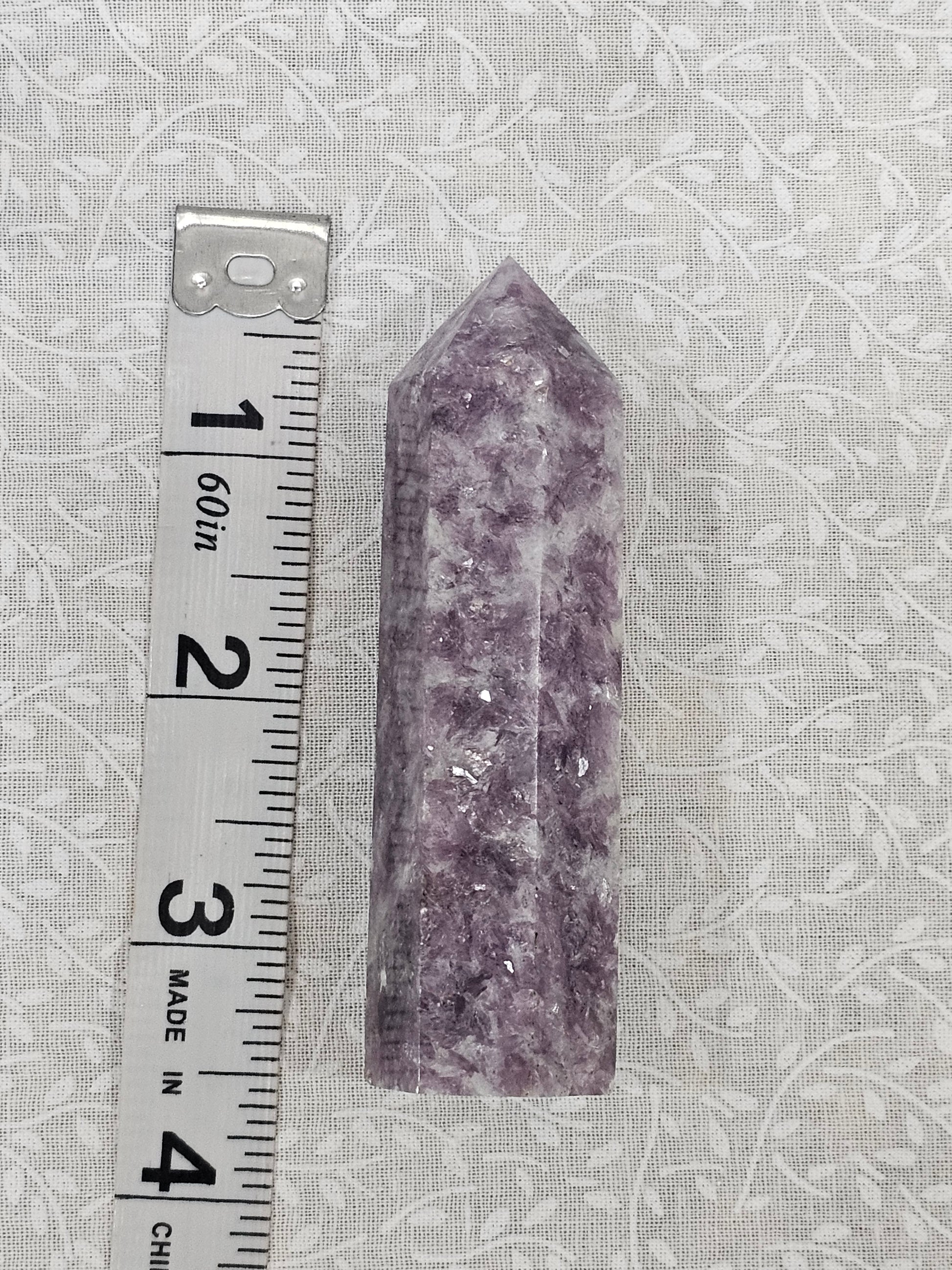 Lepidolite Crystal Tower