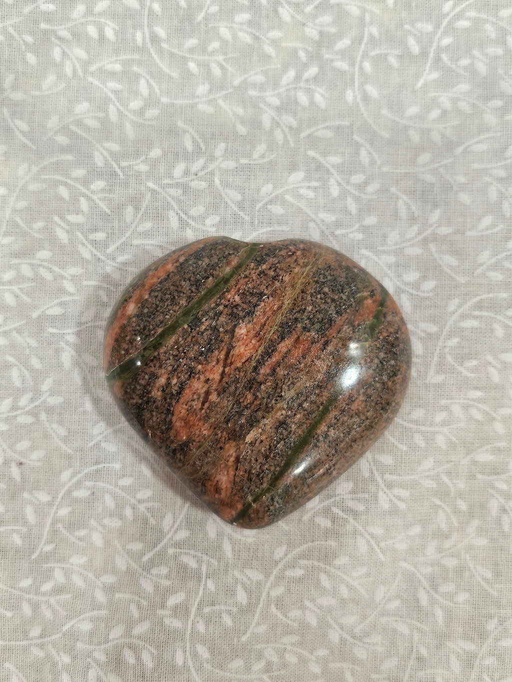 Unakite Crystal Heart