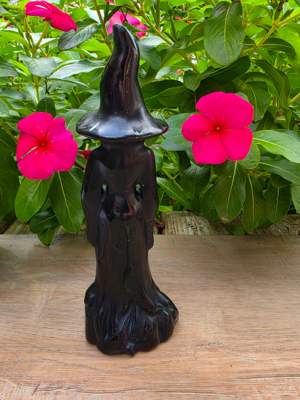 Black Obsidian Crystal Witch