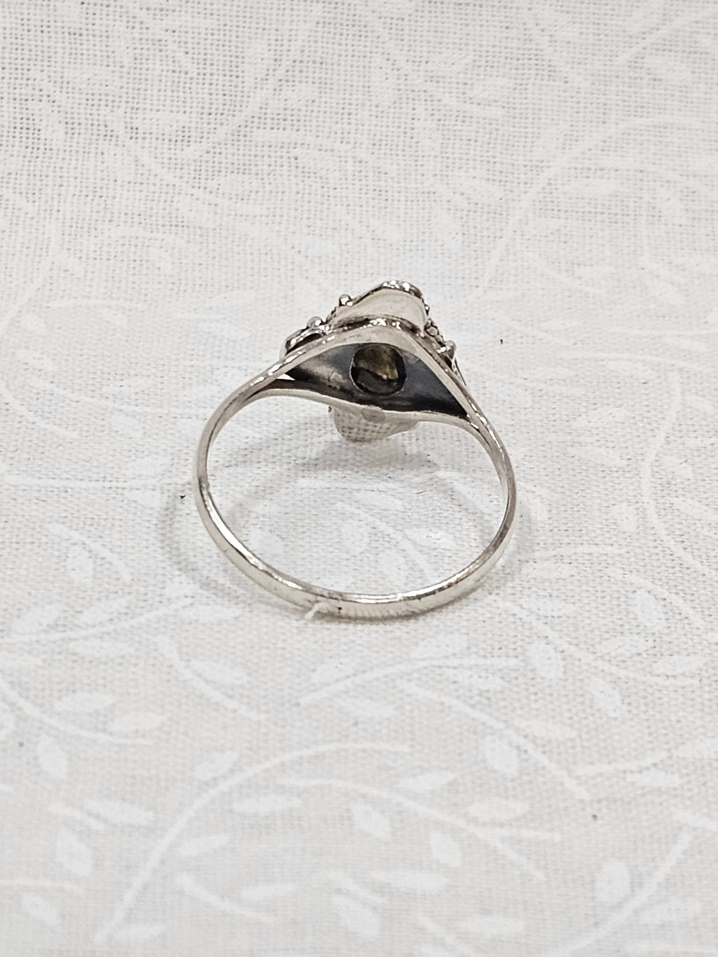 Sterling Silver Labradorite Gemstone Ring Enchanting Flash - Size 7.5
