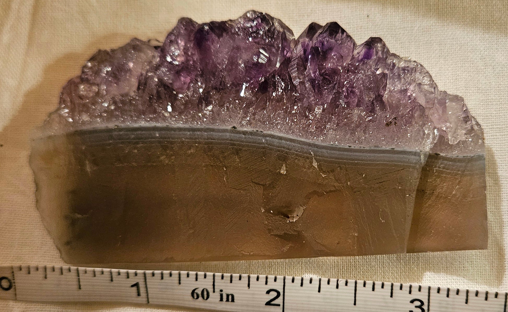 Amethyst Crystal Slab Slice