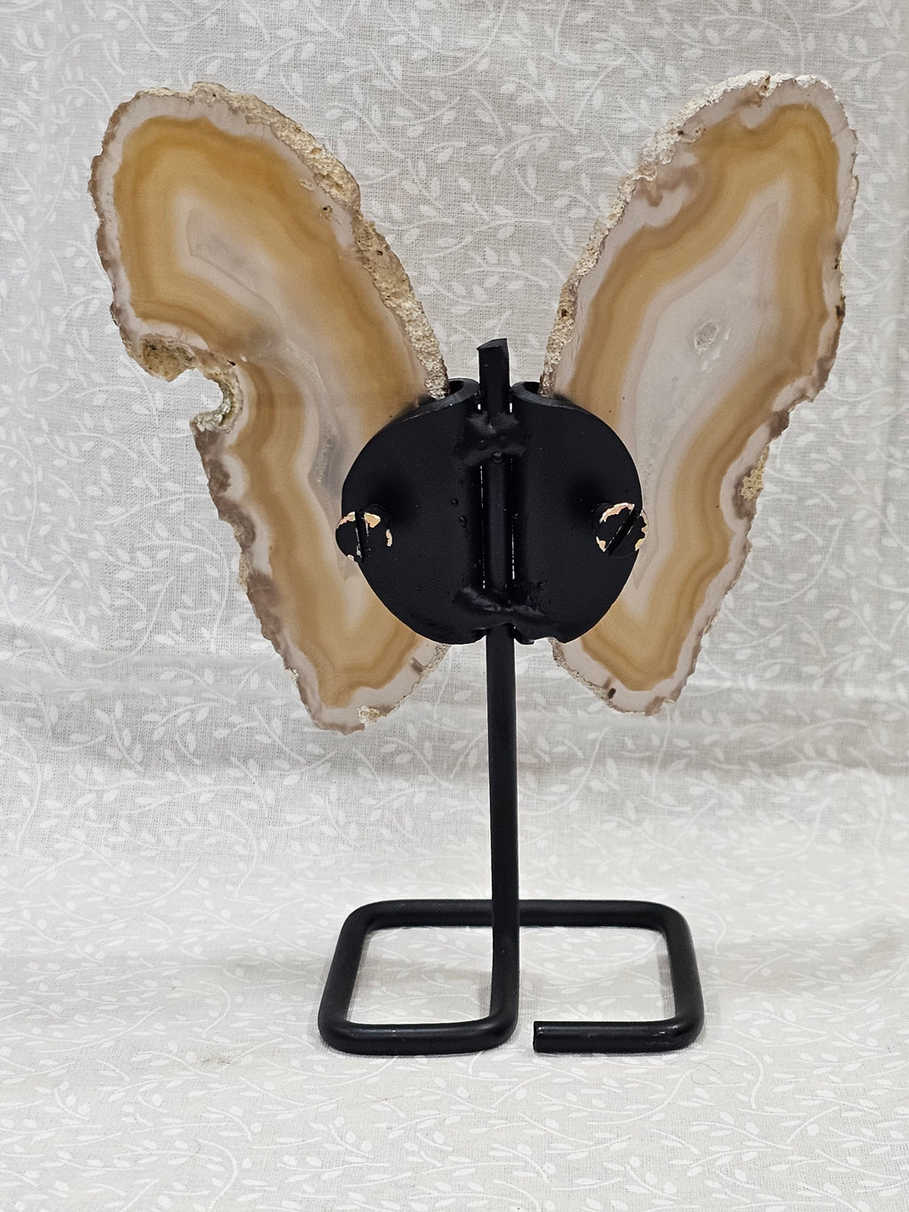 Agate Crystal Butterfly Wings on Stand