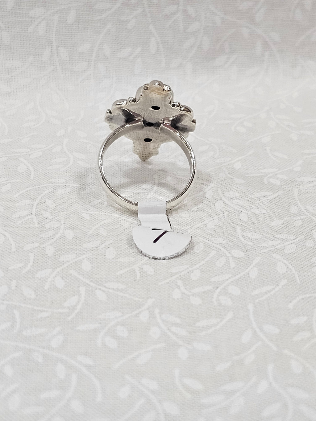Sterling Silver Triple Turquoise Gemstone Ring 8