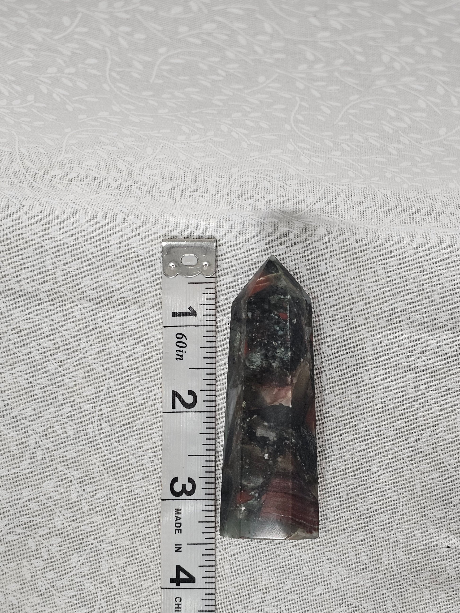 African Bloodstone Crystal Tower