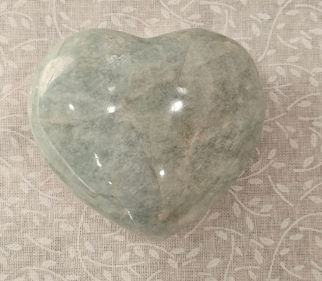 Amazonite Crystal Heart