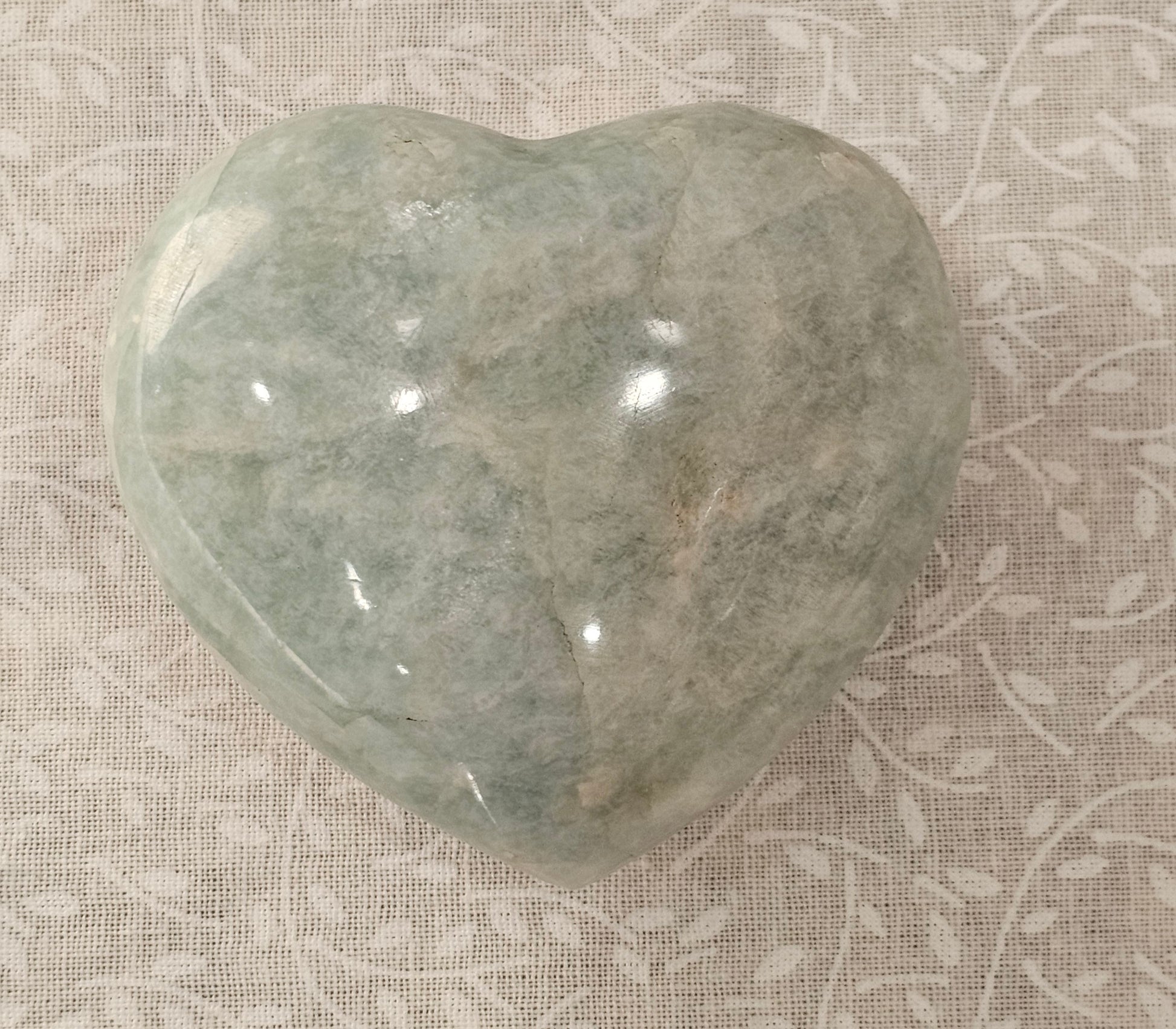 Amazonite Crystal Heart