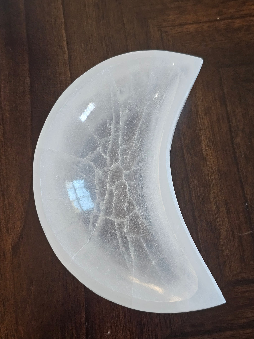 Selenite Crystal Moon Bowl