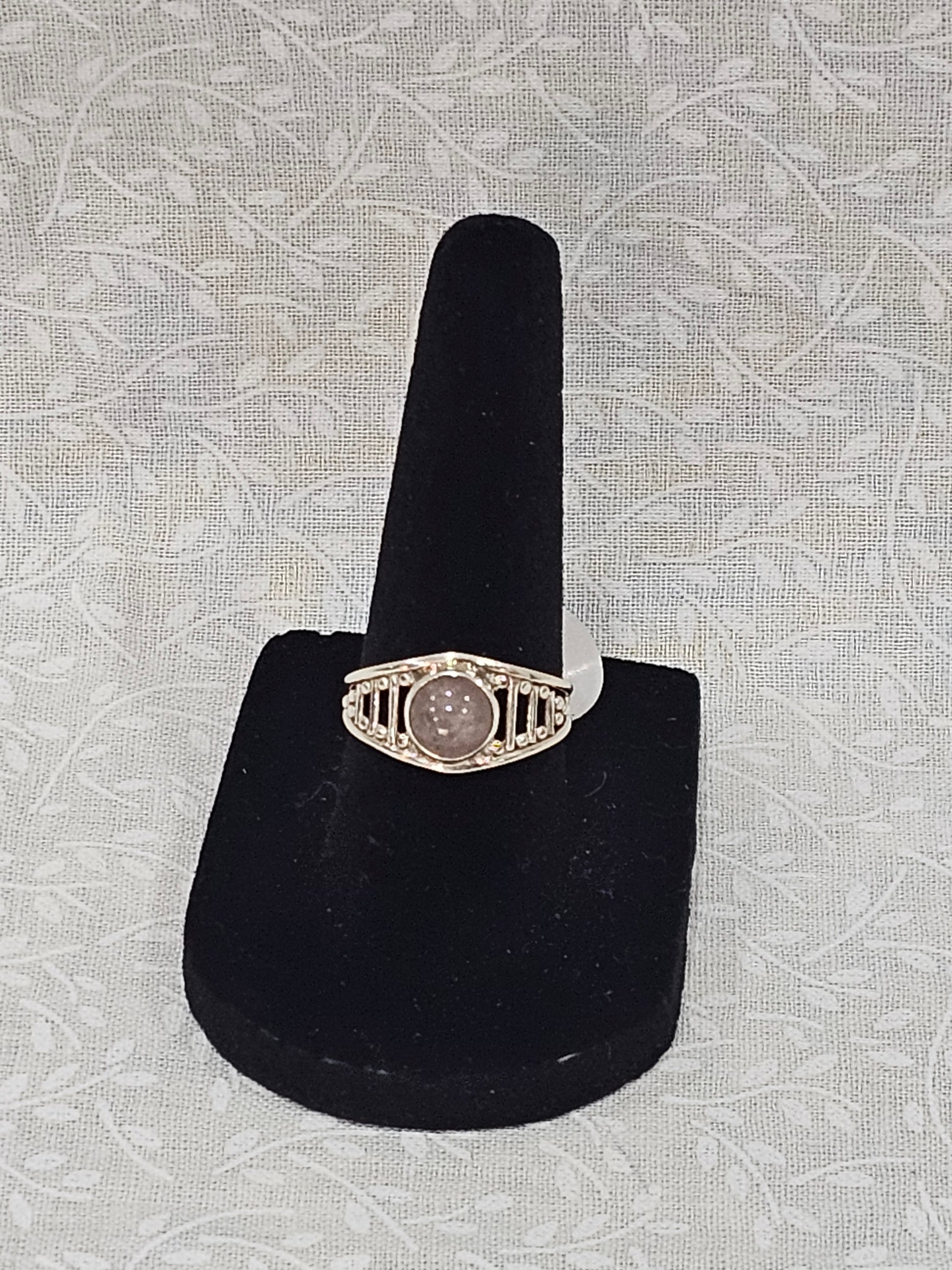Sterling Silver Moonstone Gemstone Ring 7
