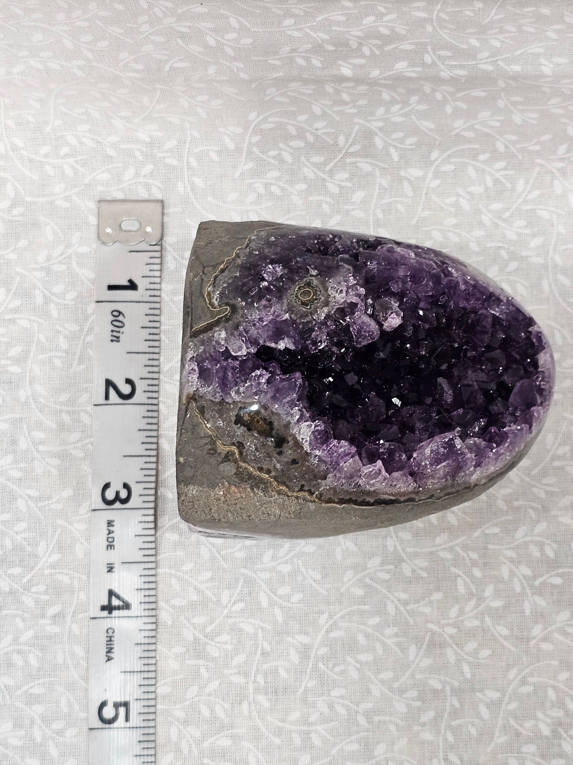 Amethyst Raw Crystal Cut Base