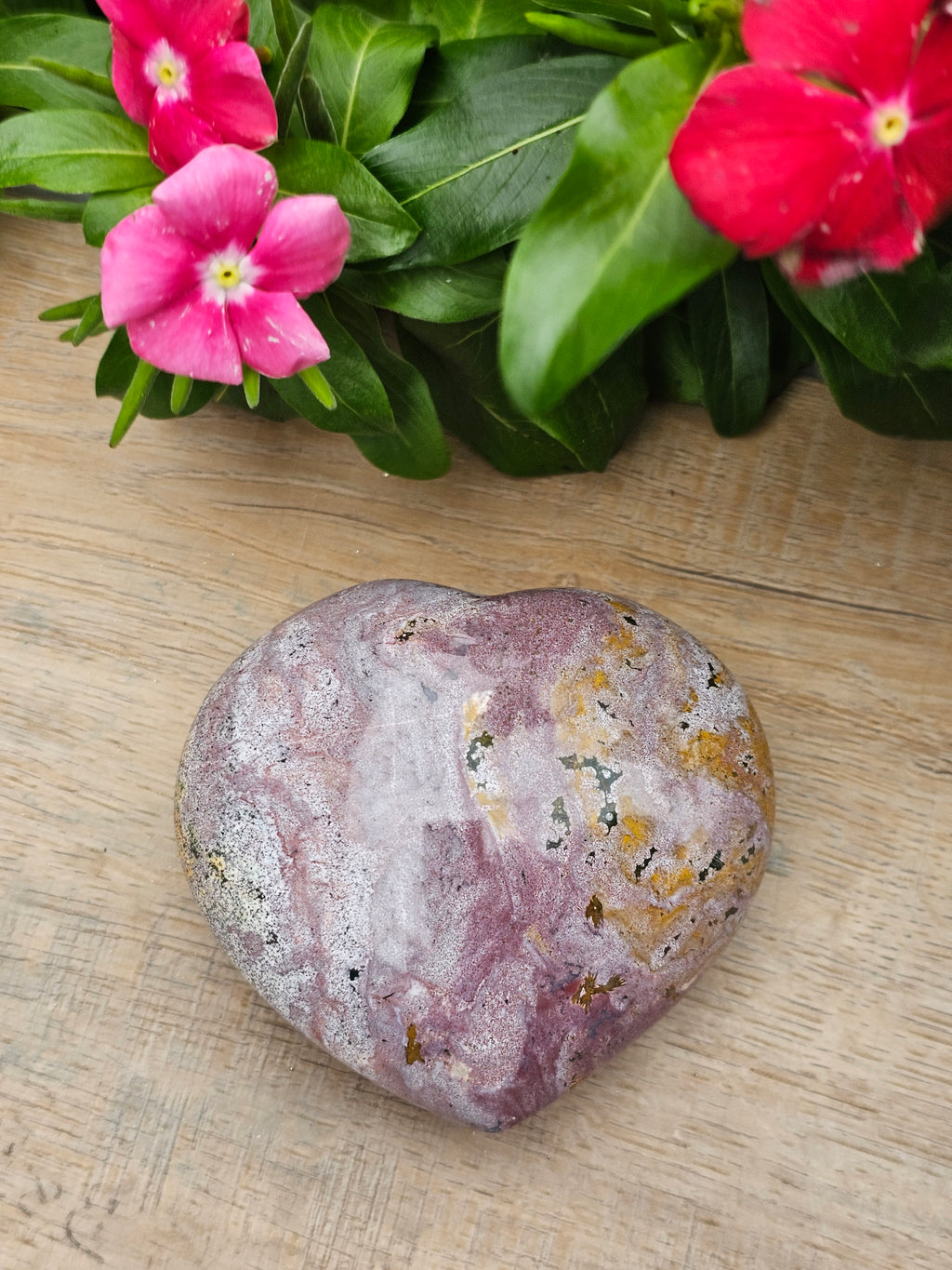 Charoite Crystal Heart 3.1" - Premium Russian Purple Stone Carved Heart