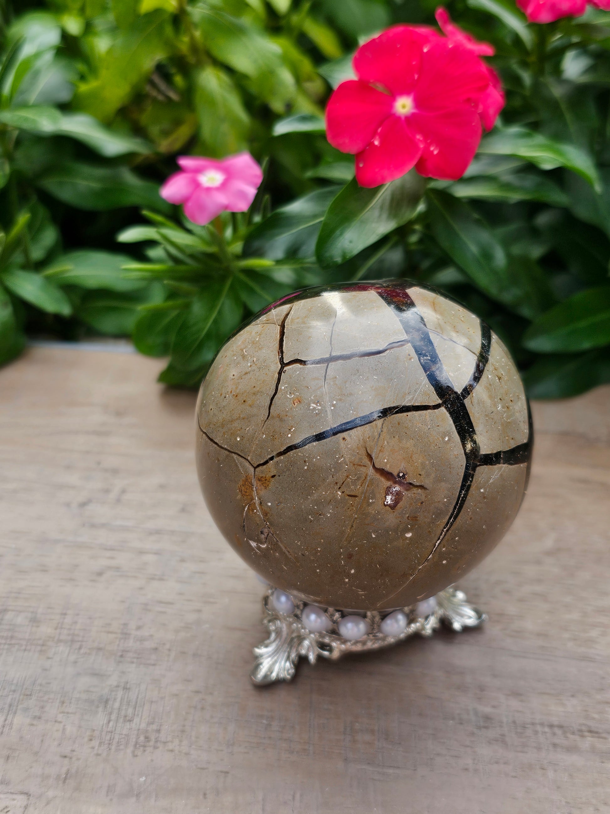 Dragon Egg Crystal Carving - 3" Hand-Carved Gemstone Figurine