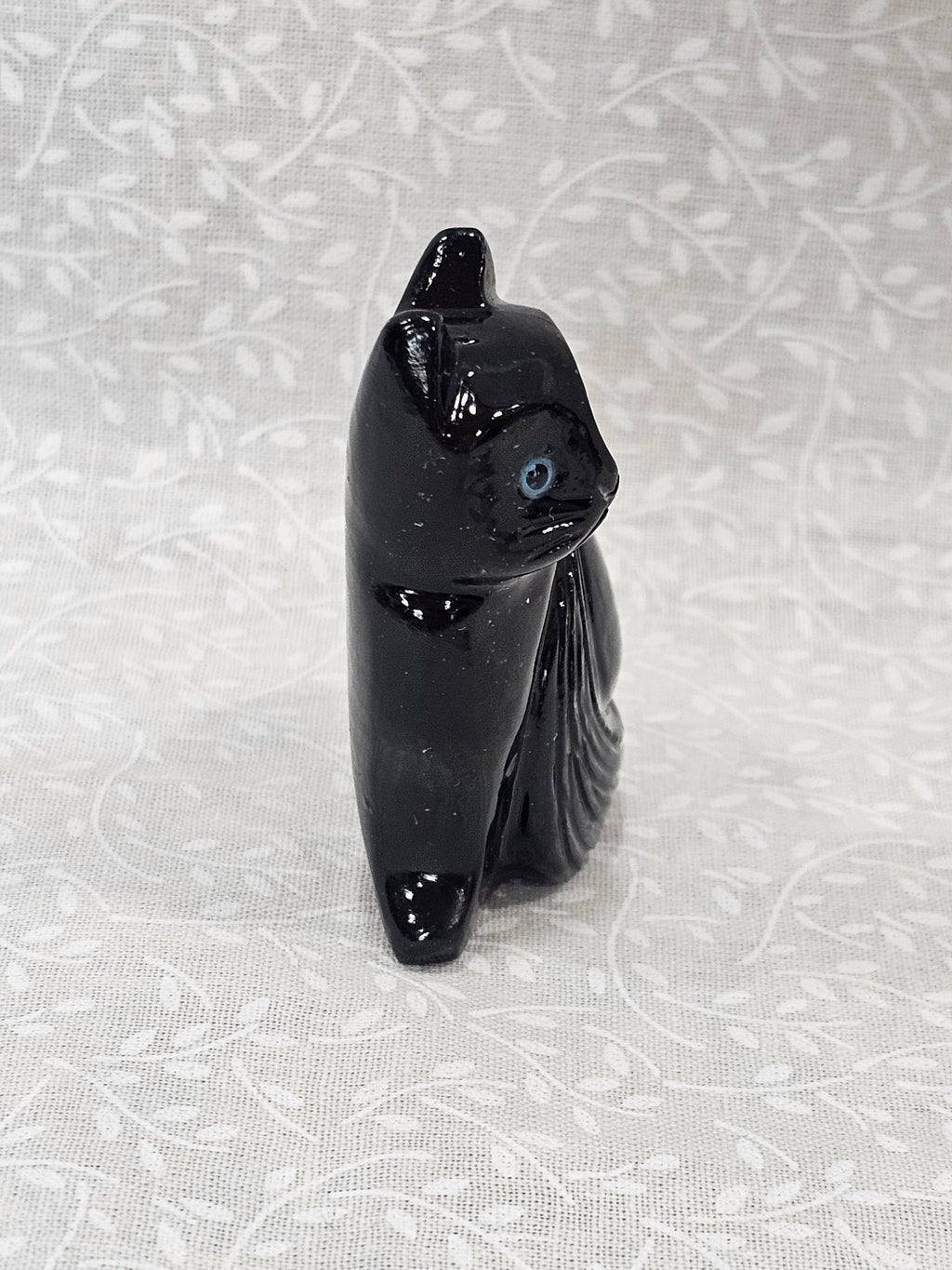 Black Obsidian Crystal Cat