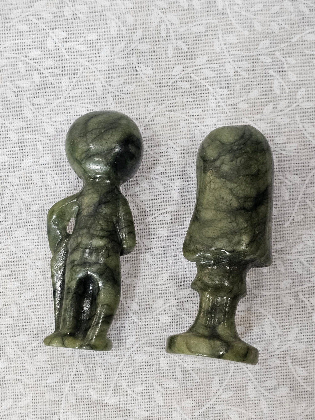 Serpentine Crystal Skully & Sally Nightmare Before Christmas