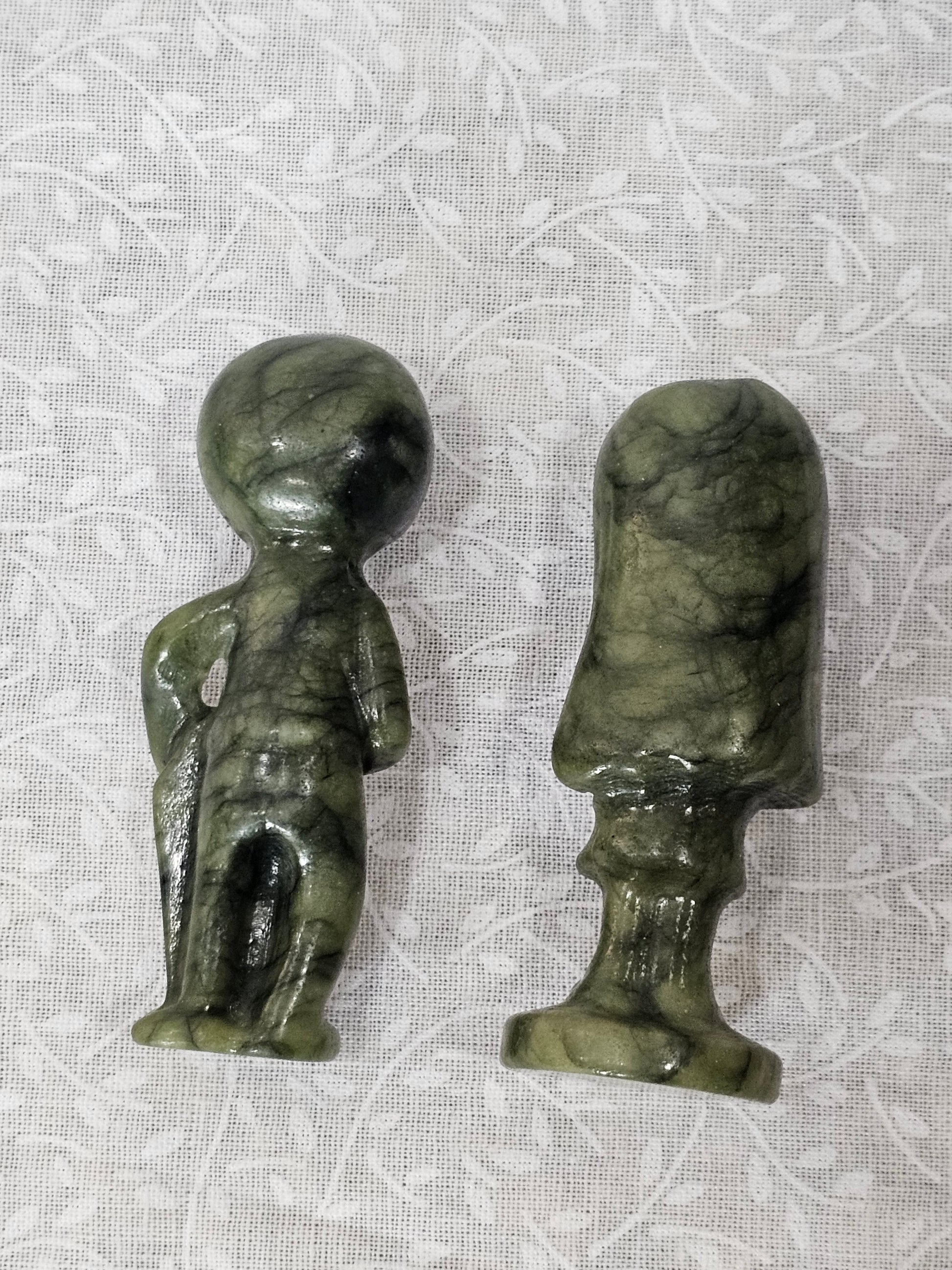 Serpentine Crystal Skully & Sally Nightmare Before Christmas
