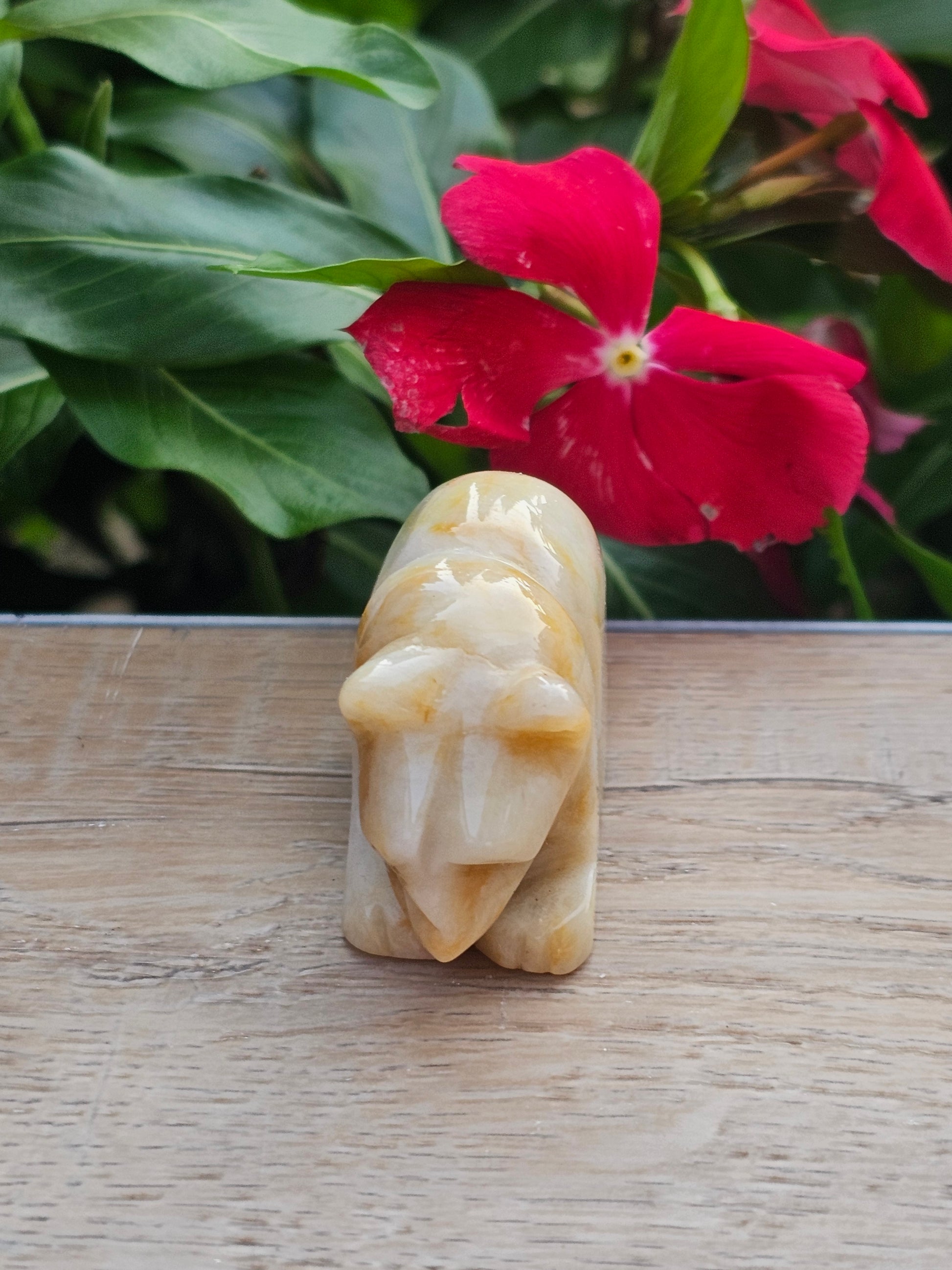 Chalcedony Crystal Bear