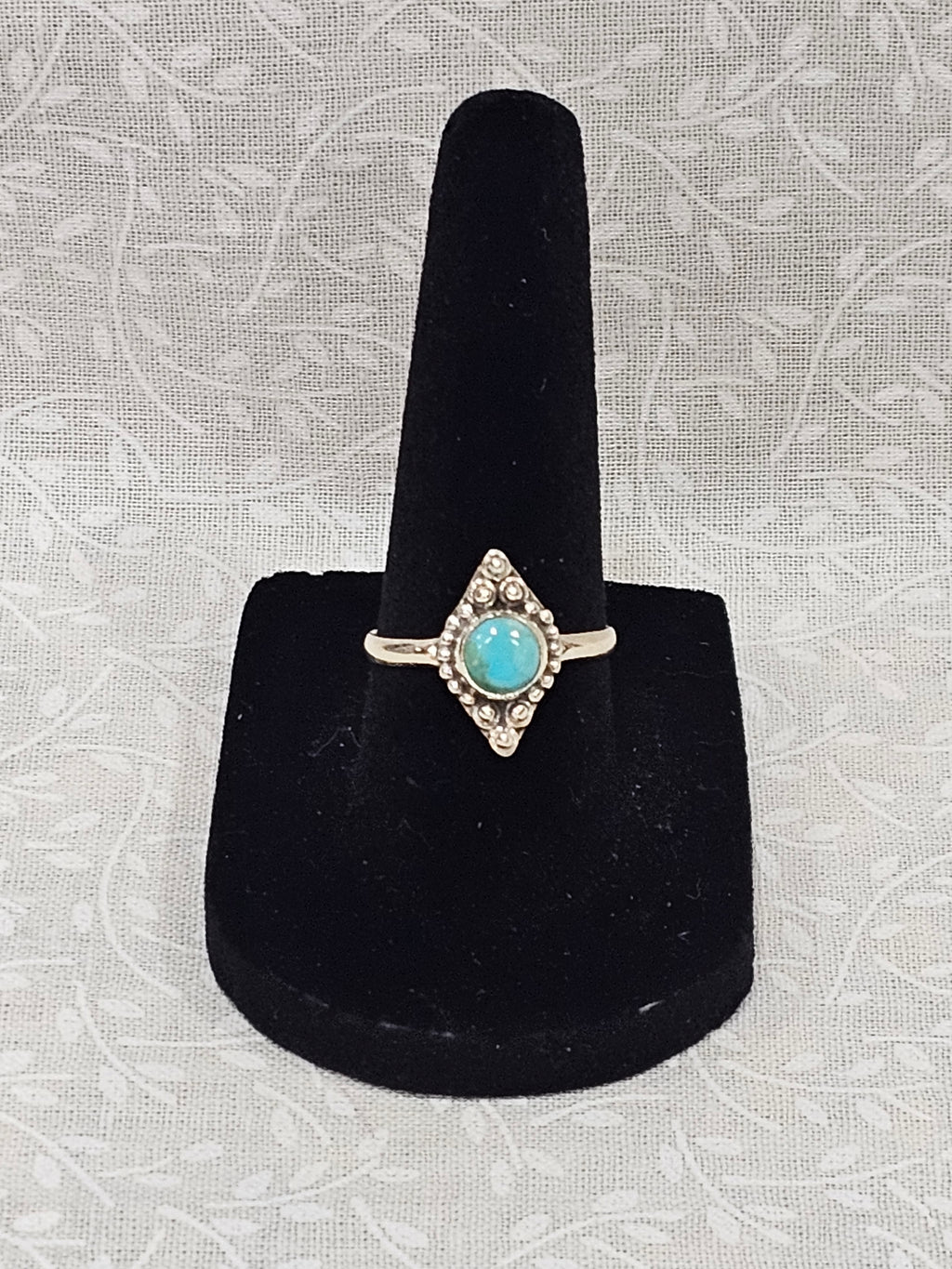 Sterling Silver Turquoise Gemstone Ring 7