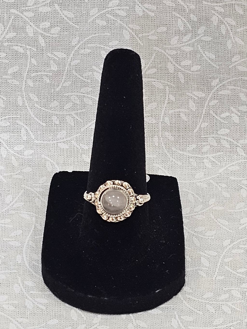 Sterling Silver Moonstone Gemstone Ring 7