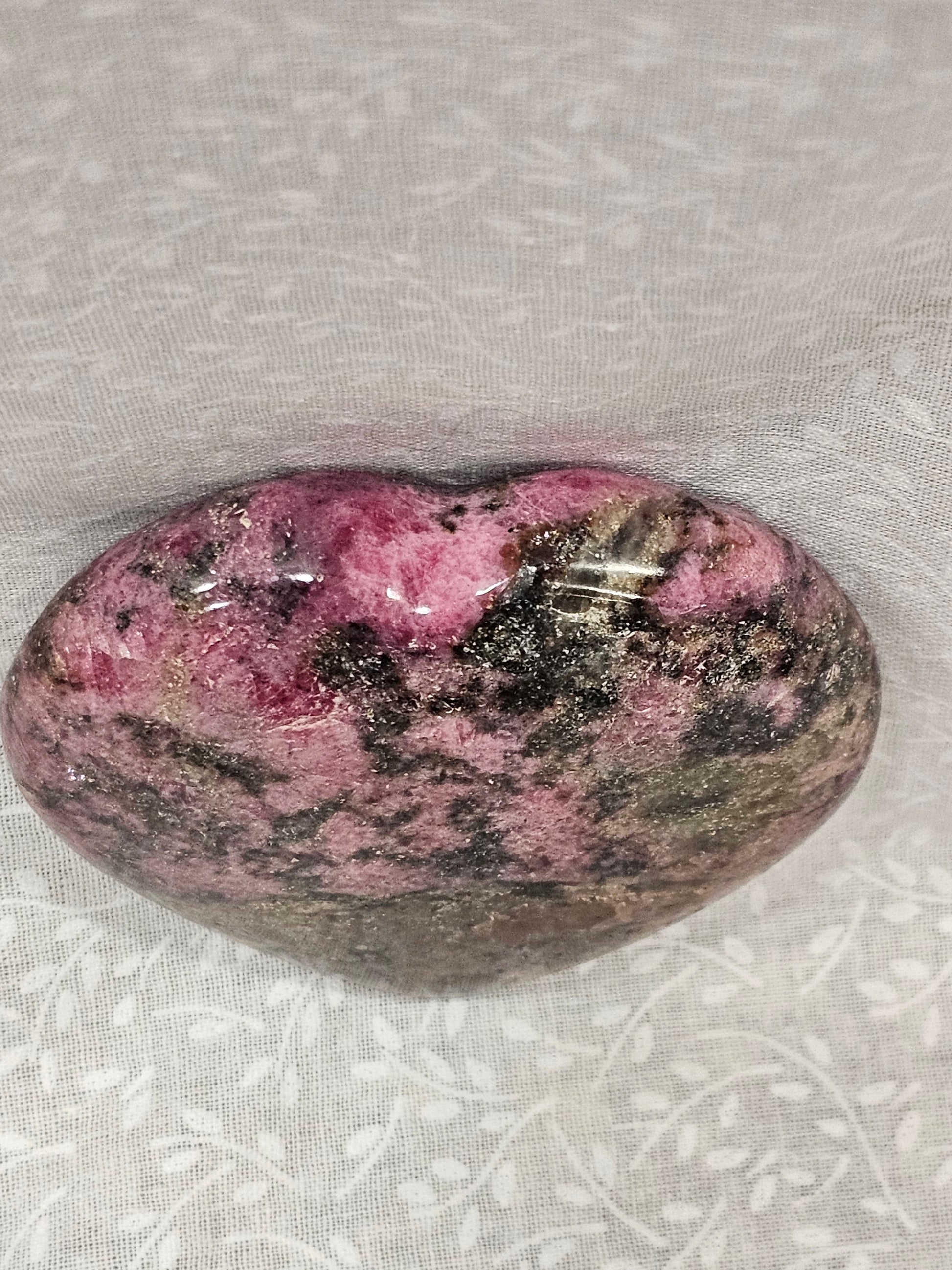 Rhodenite Crystal Heart