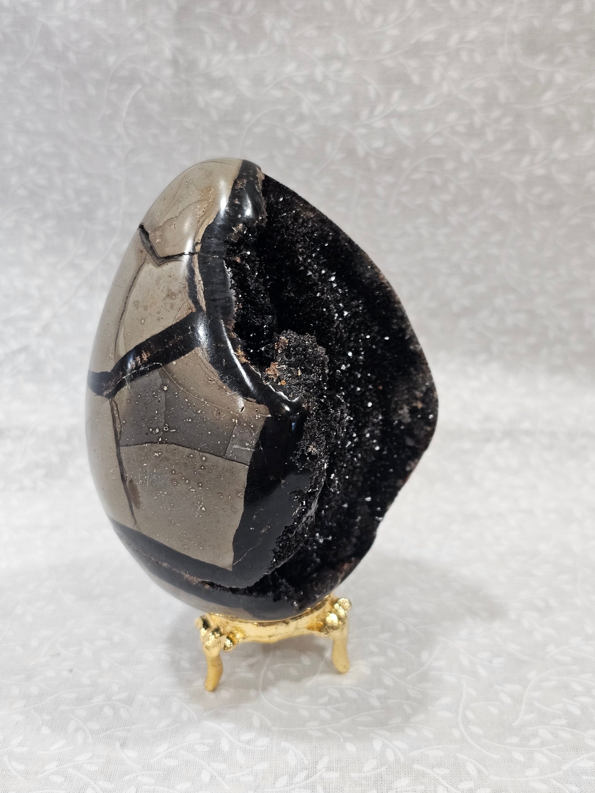 Septarian Crystal Egg