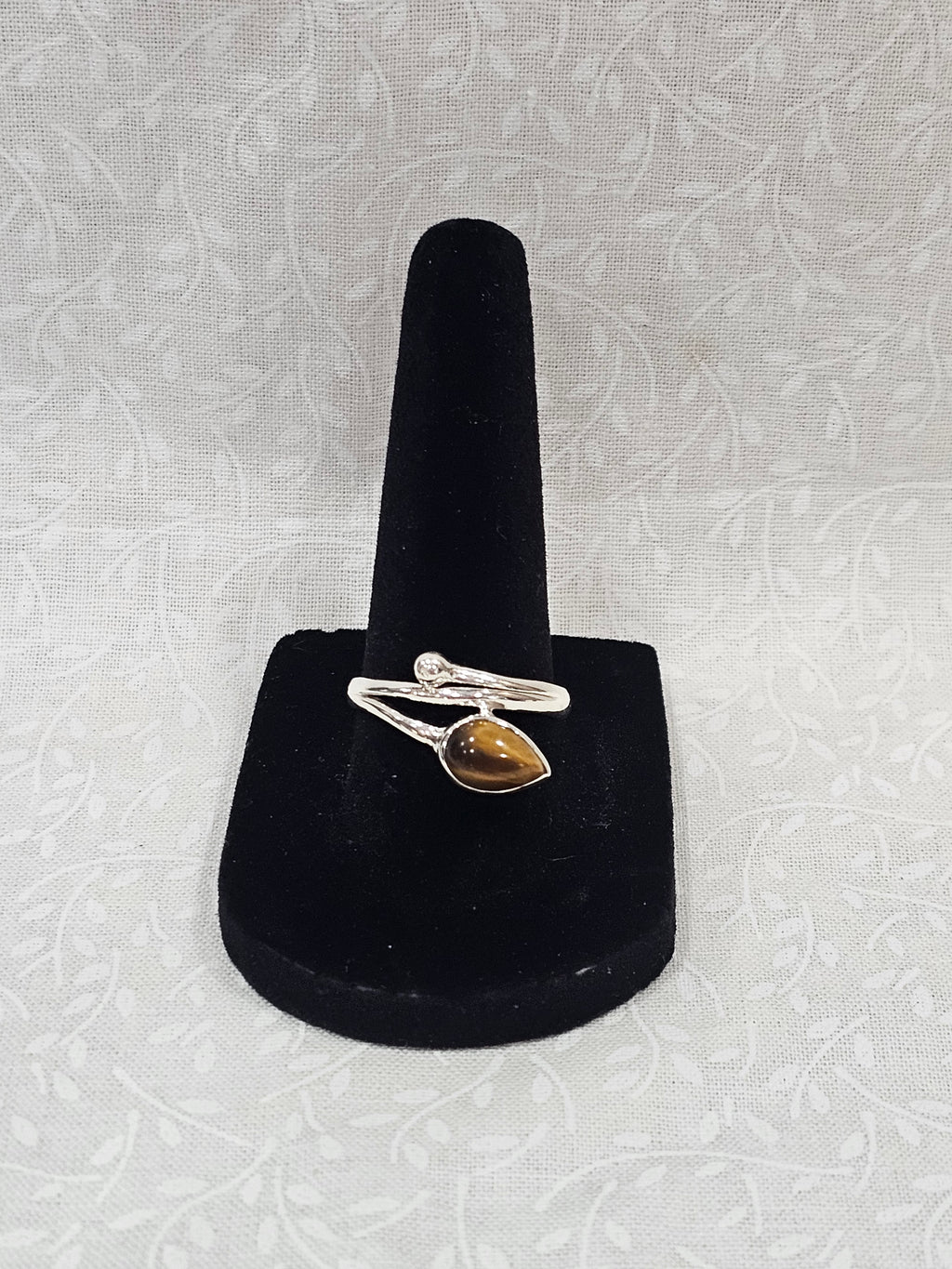 Sterling Silver Tiger's Eye Ring - Size 8