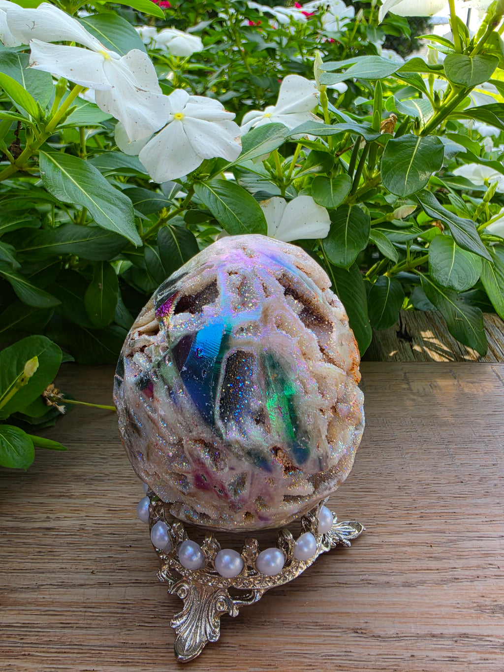 Aura Sphalerite Crystal Egg