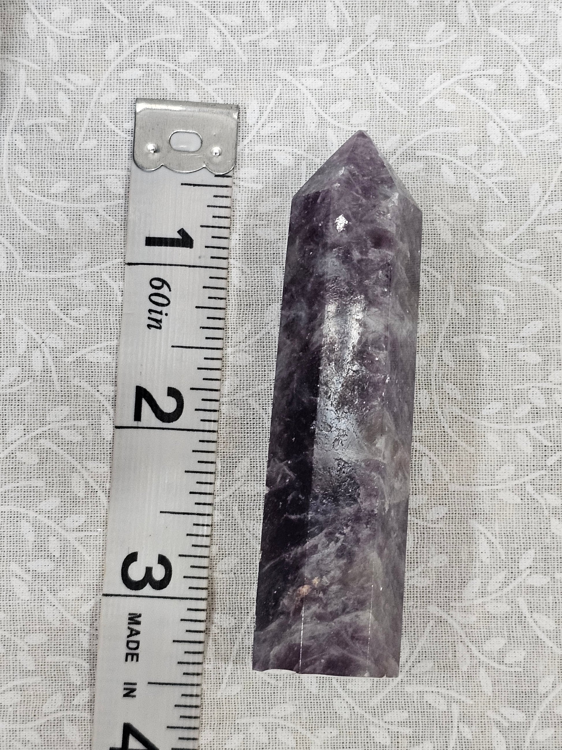 Lepidolite Crystal Tower