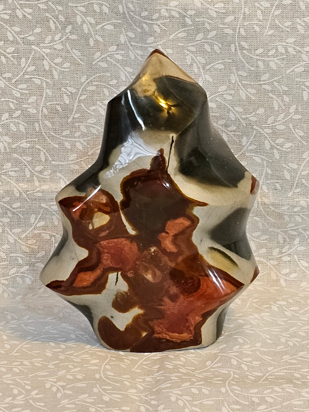 Polychrome Jasper Crystal Flame - Natural Stone