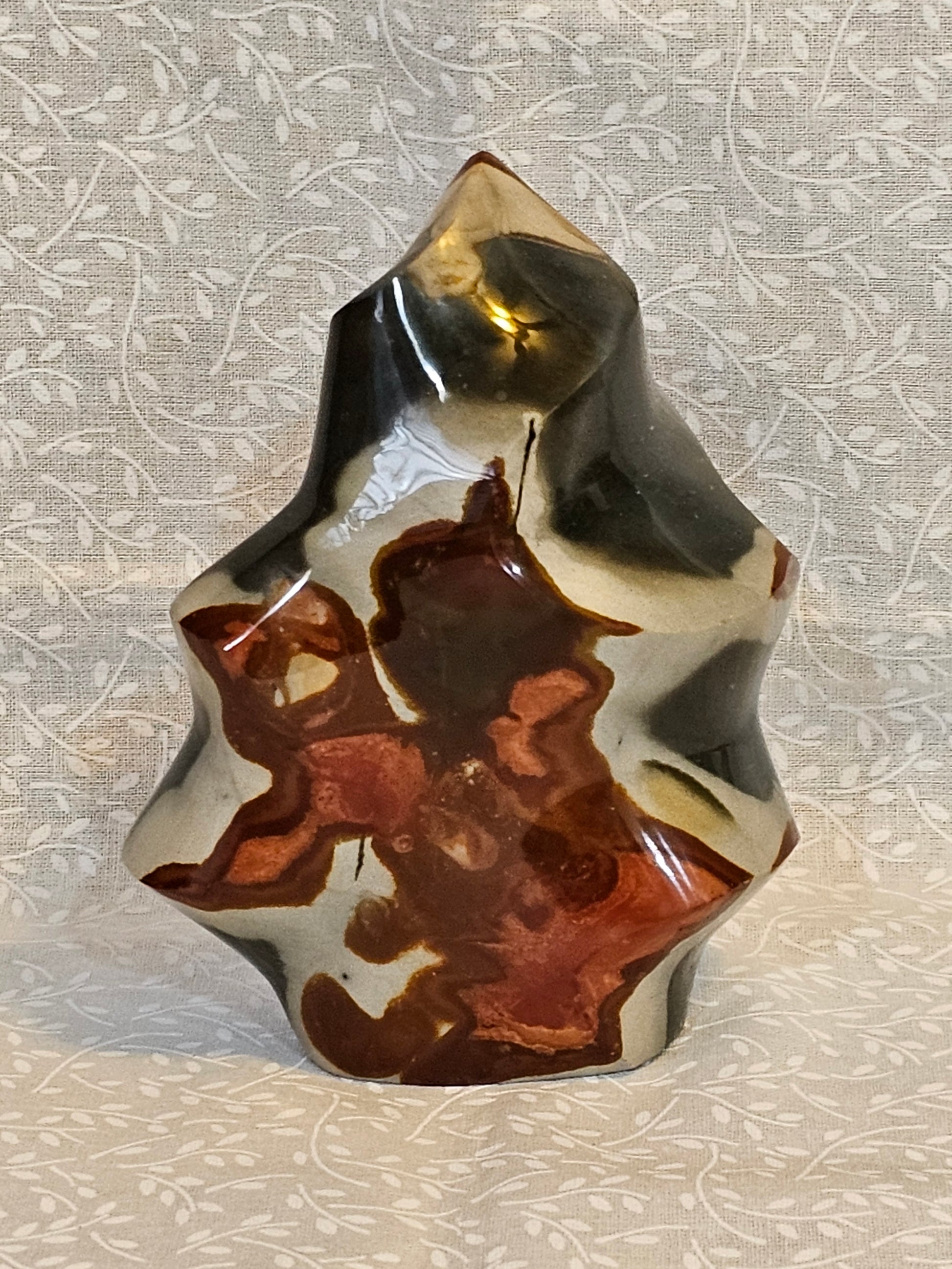 Polychrome Jasper Crystal Flame - Natural Stone
