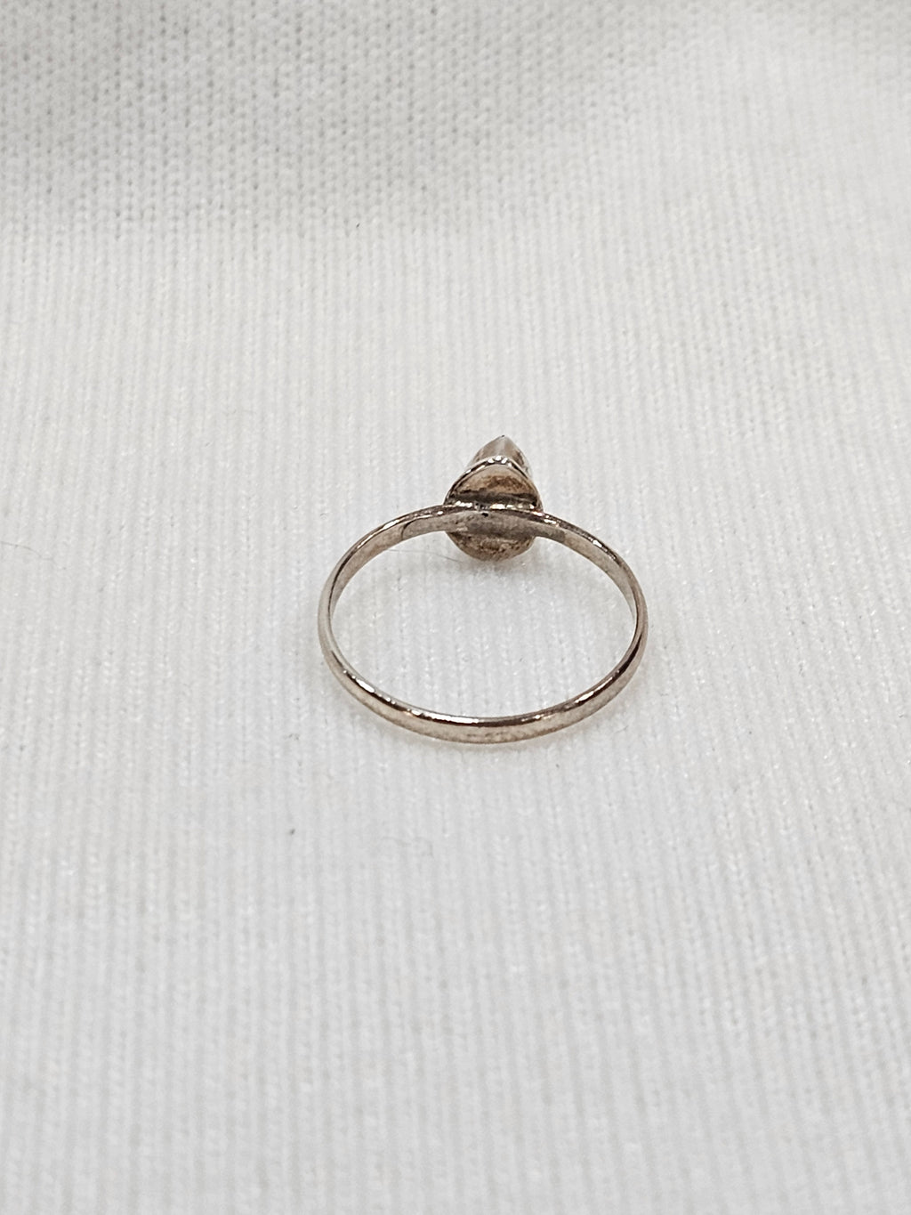 Peridot Gemstone Sterling Silver Ring - Size 5