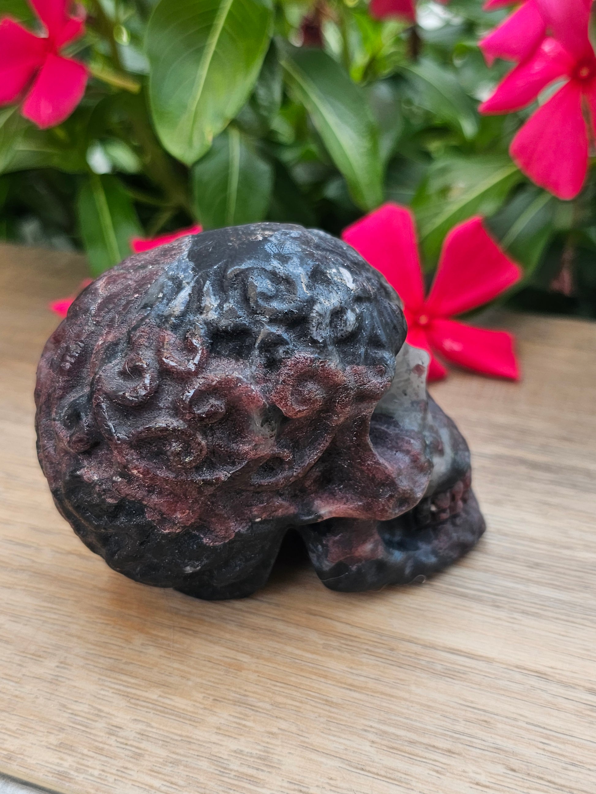 Astrophyllite Crystal Skull