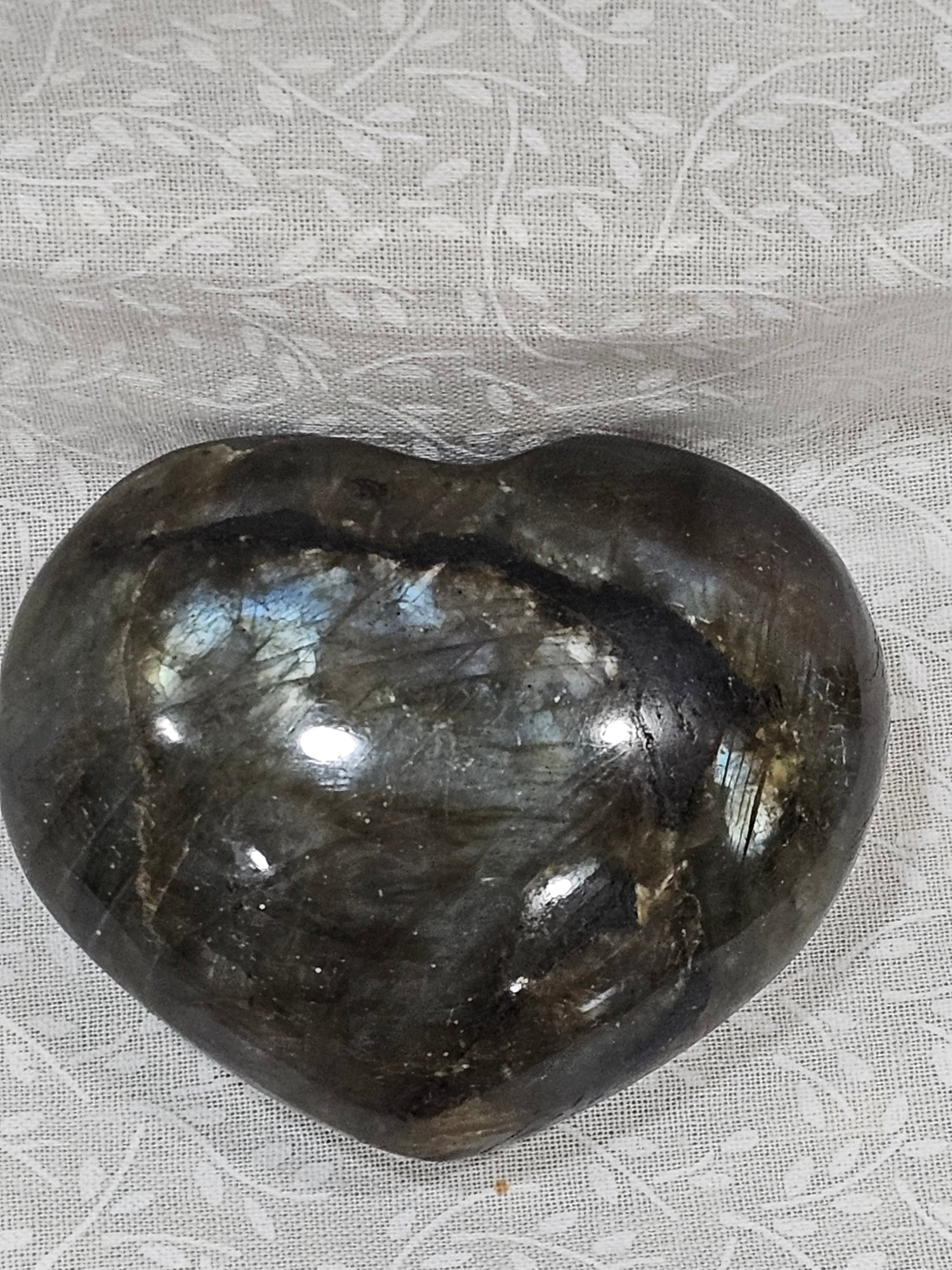 Labradorite Crystal Heart