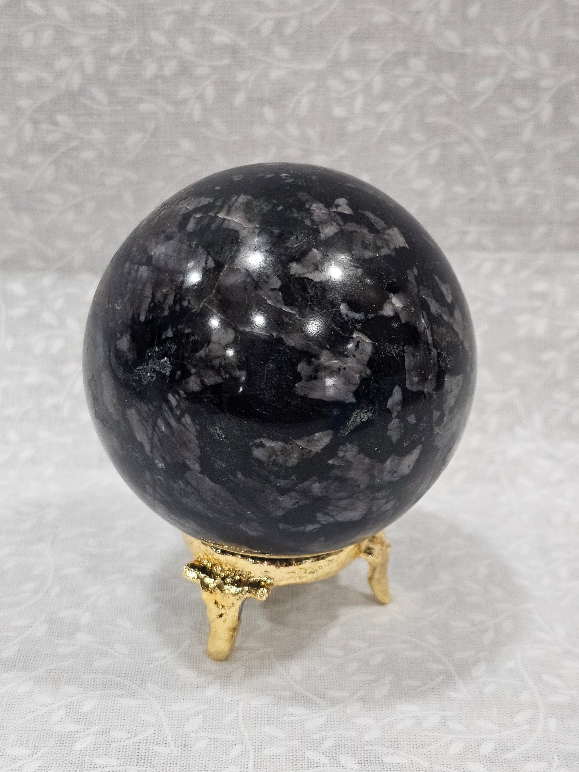 Indigo Gabbro Crystal Sphere