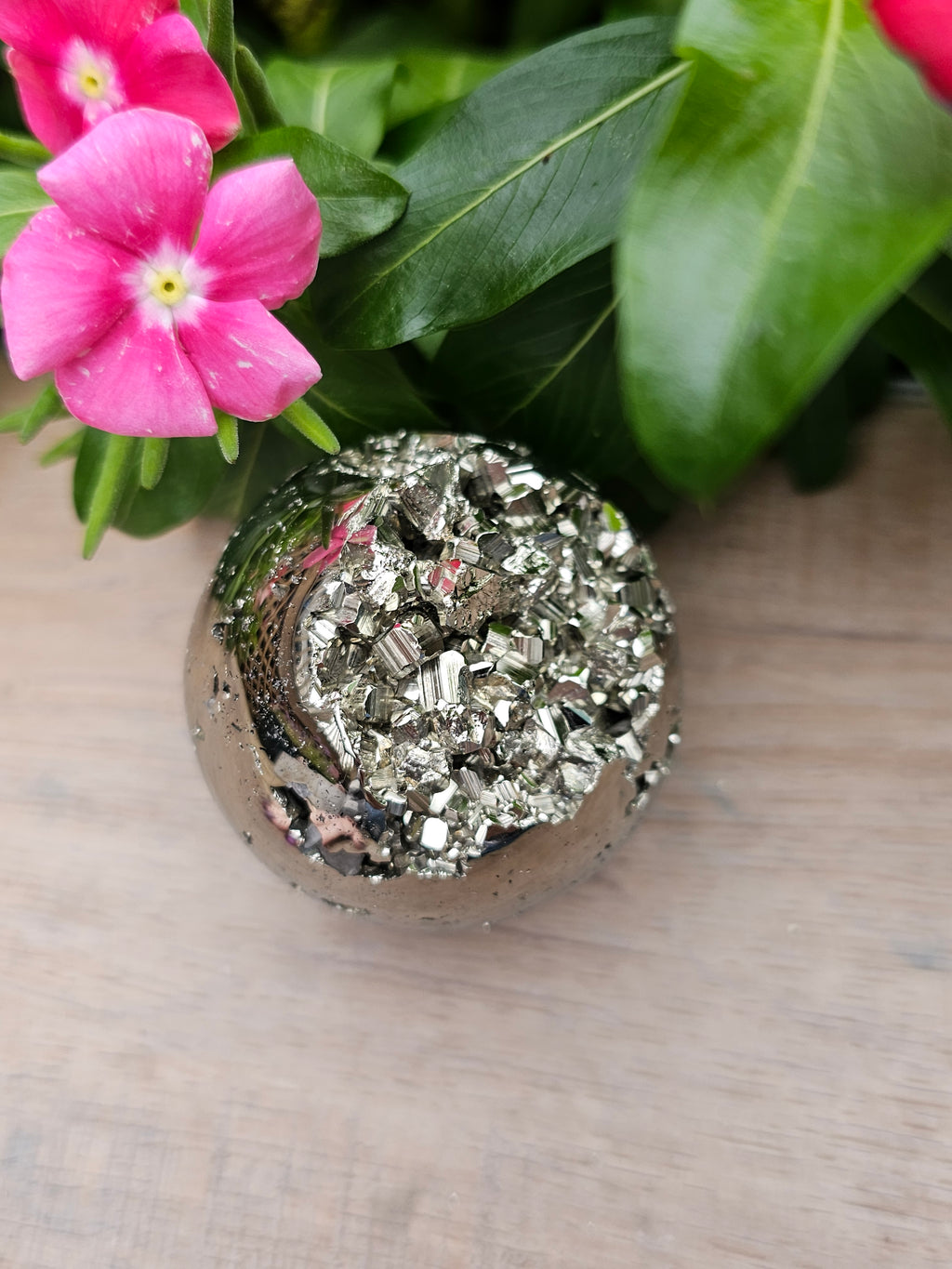 Pyrite Crystal Sphere - 53mm Natural Stone Ball