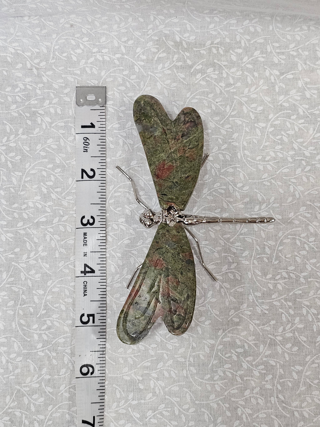 Ruby Zoisite Crystal Dragonfly
