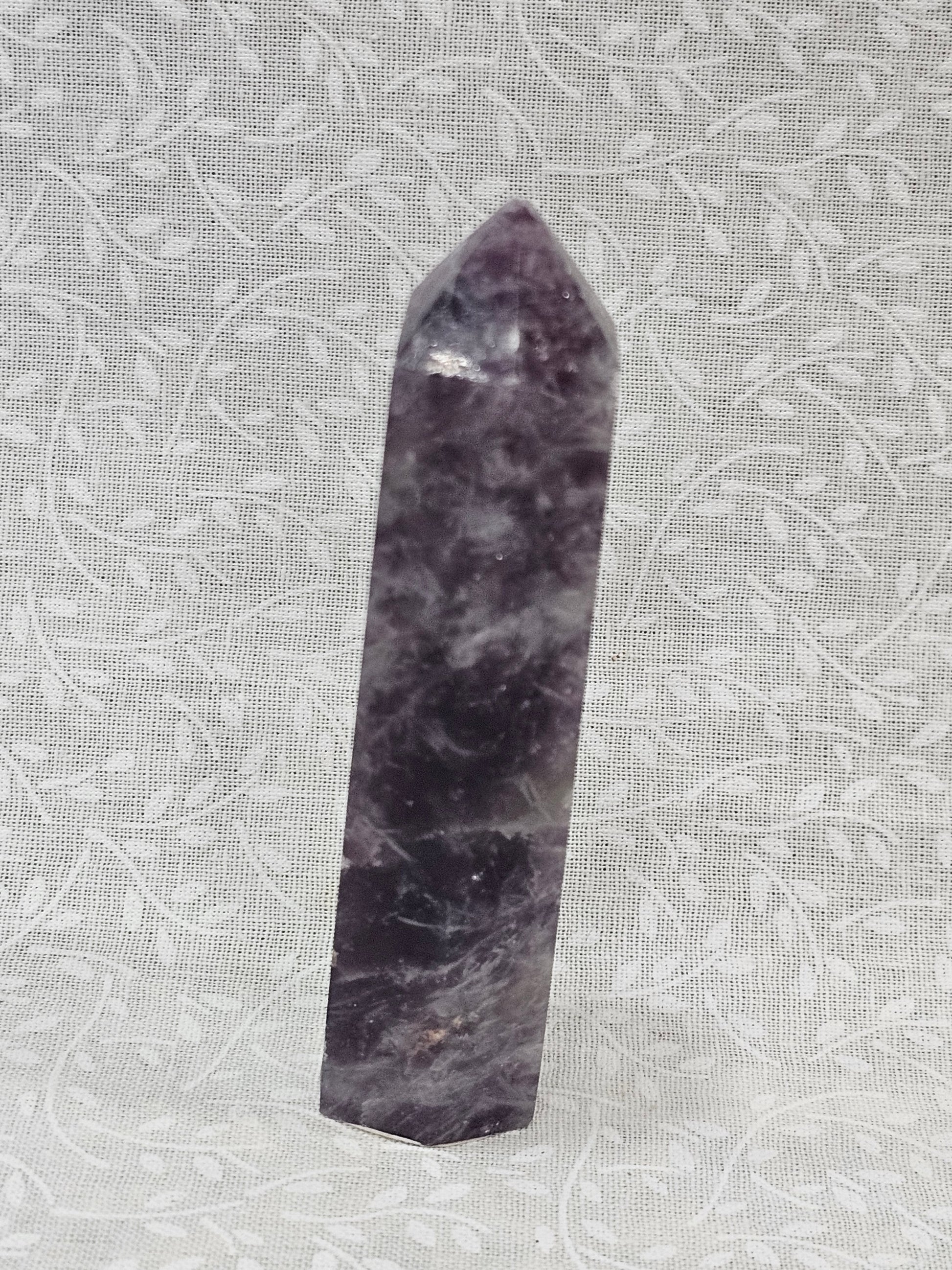 Lepidolite Crystal Tower