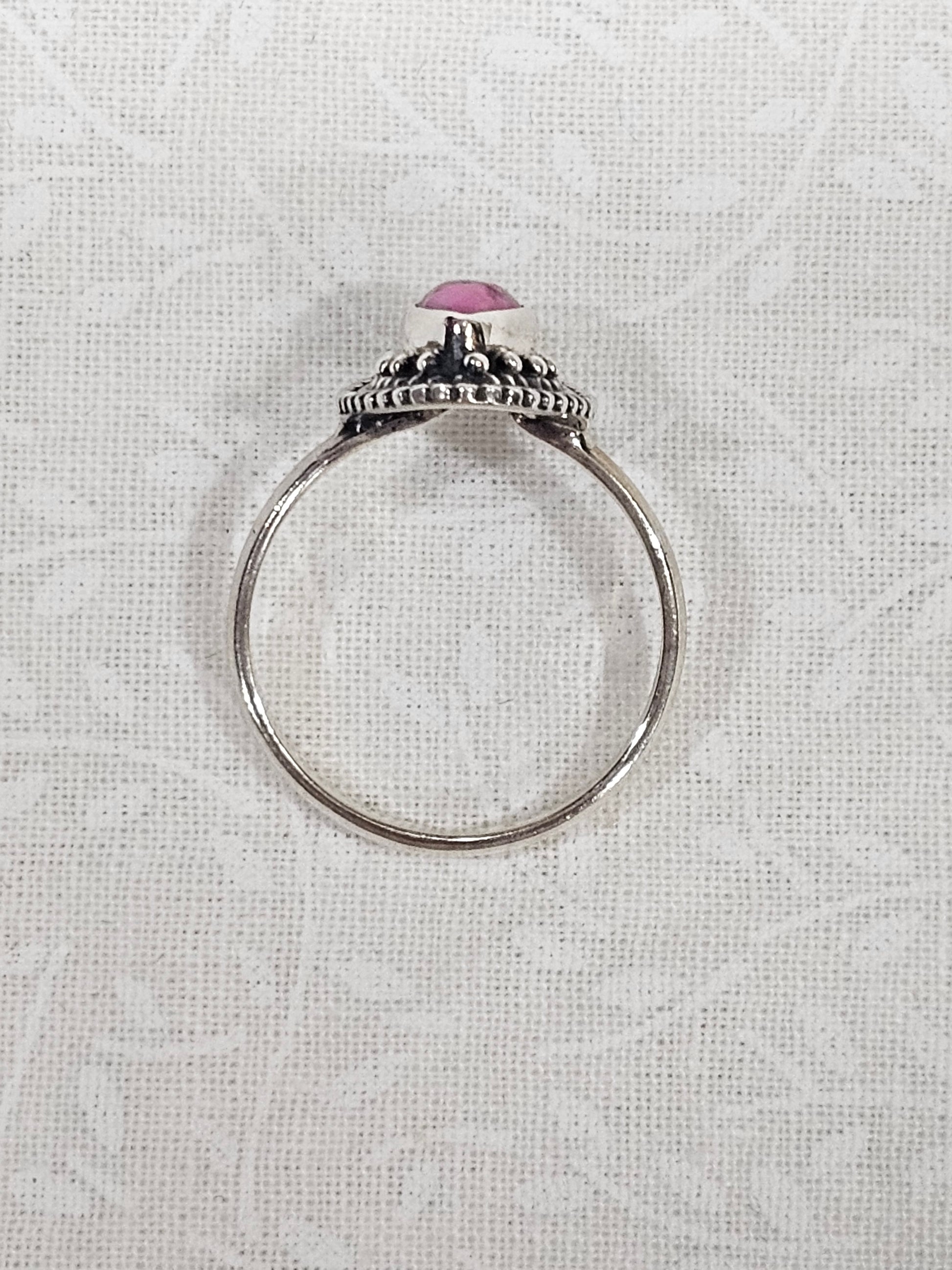 Sterling Silver Cotton Candy Turquoise Ring - Size 8